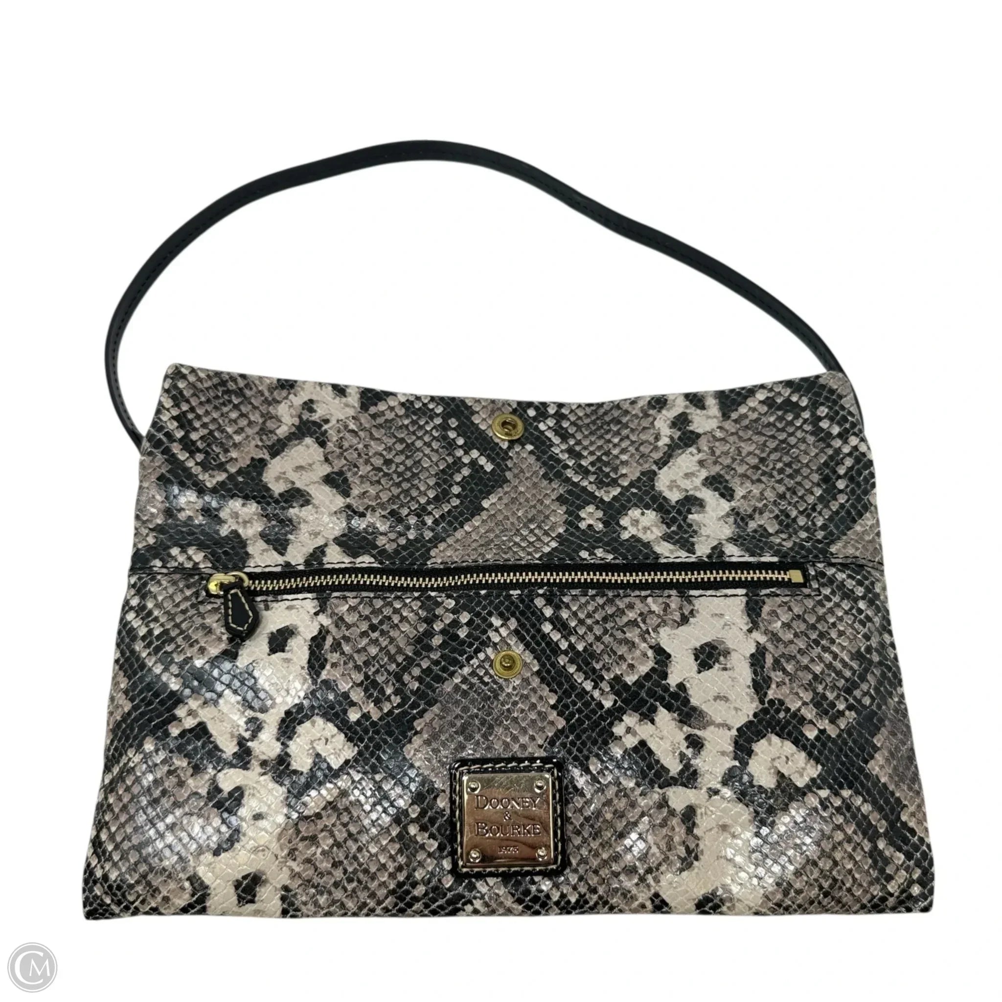 Denison Snake Clutch Designer By Dooney And Bourke, Size: Small