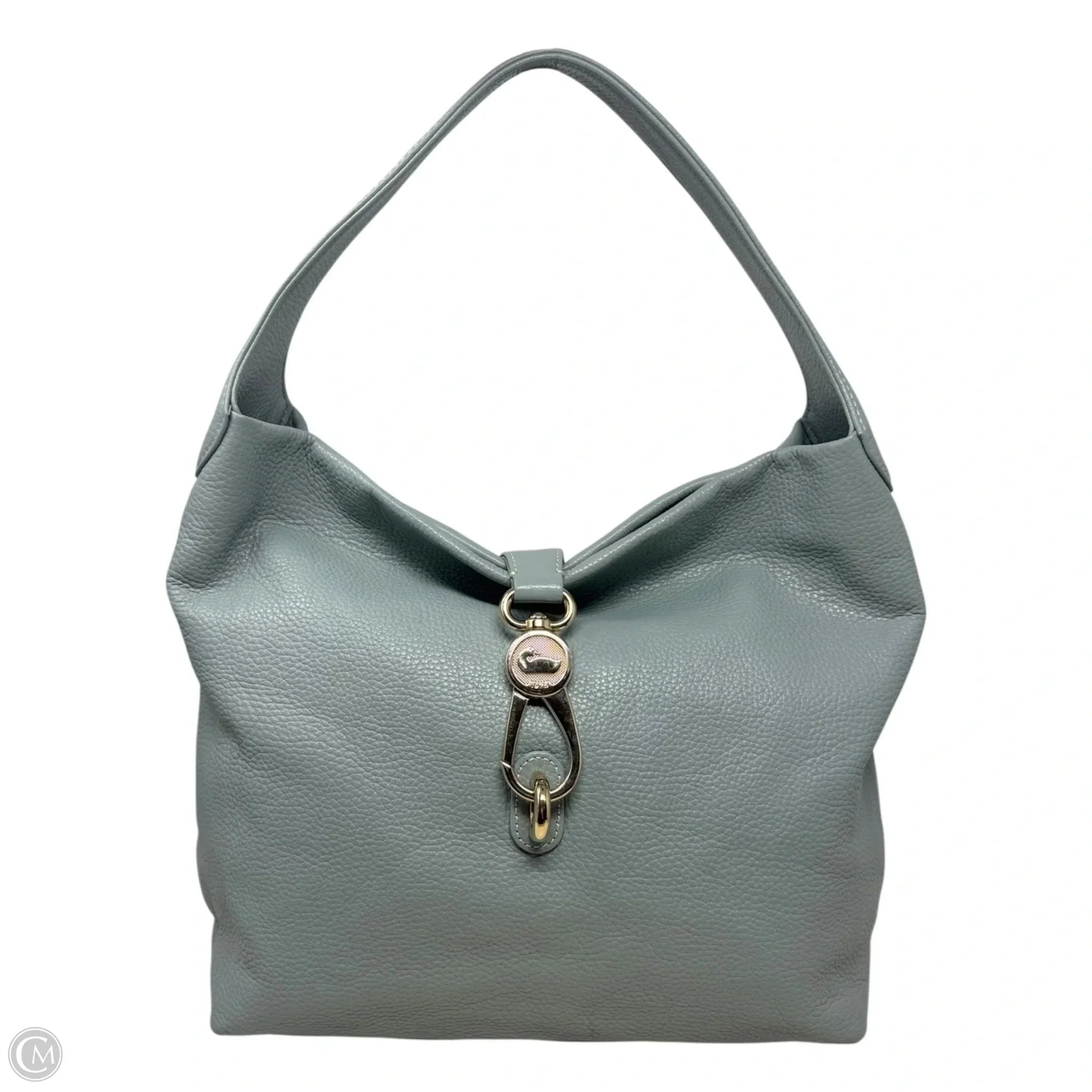 Logo Lock Hobo Handbag Designer By Dooney And Bourke, Size: Medium