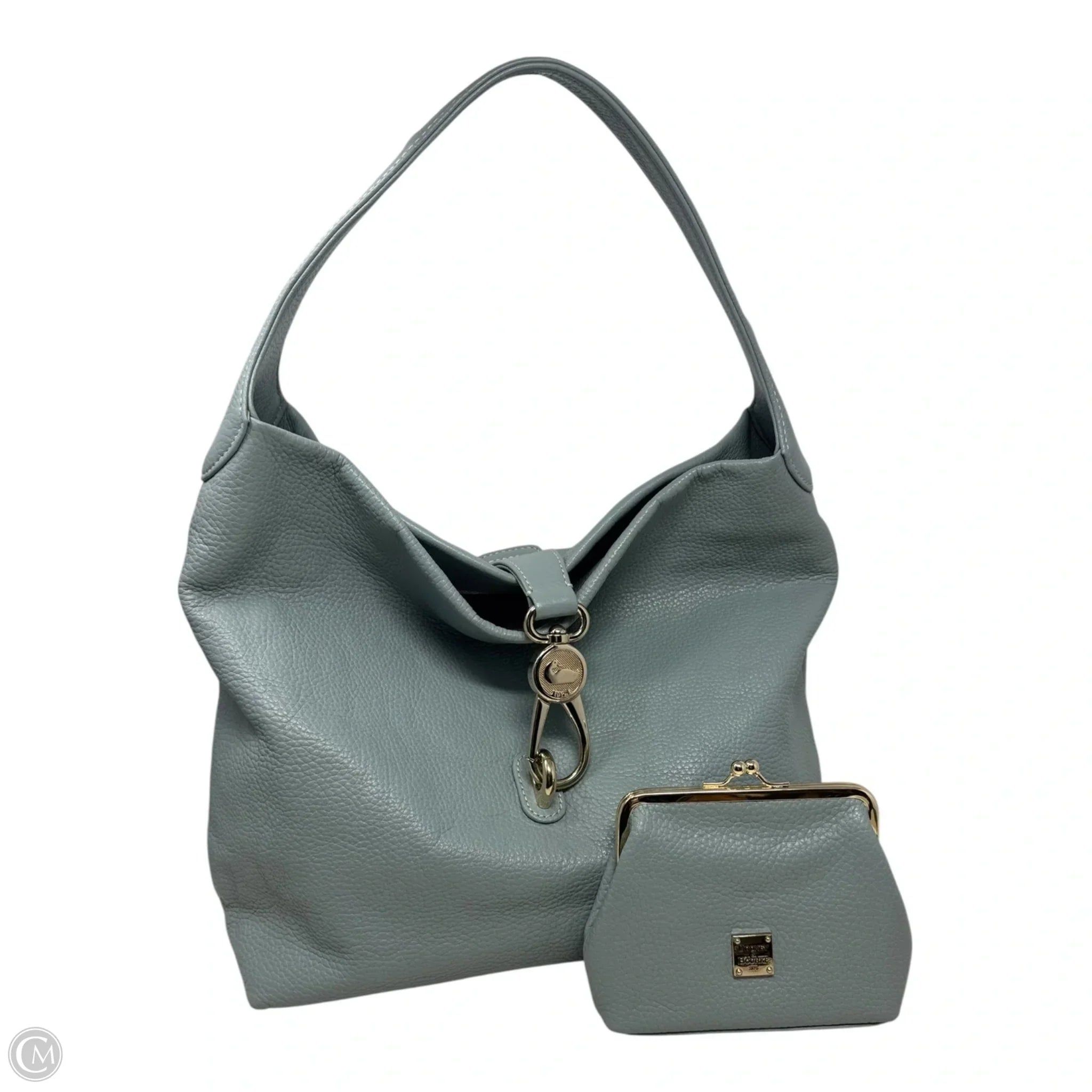 Logo Lock Hobo Handbag Designer By Dooney And Bourke, Size: Medium