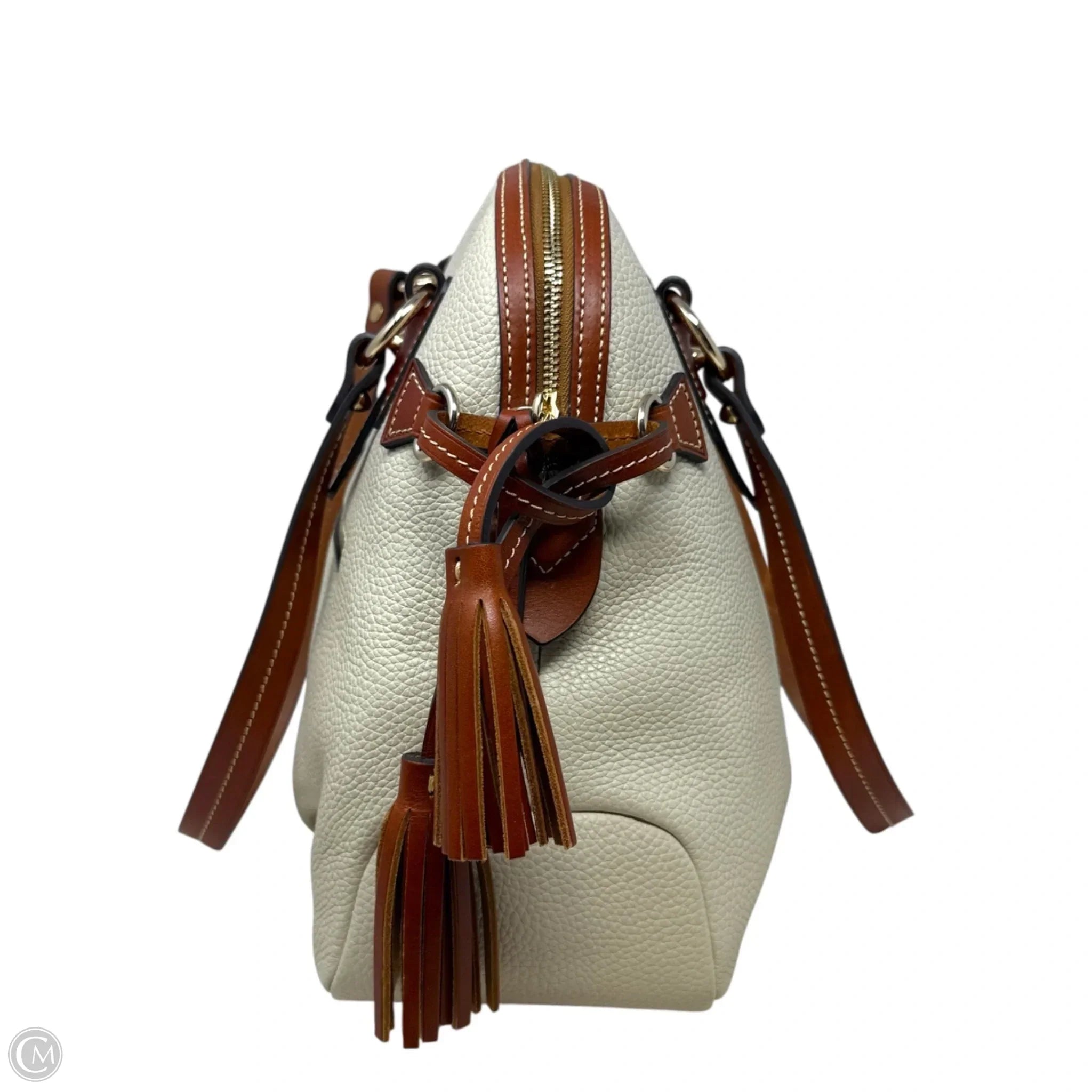 Wexford Pebbled Leather Domed Satchel Designer By Dooney And Bourke, Size: Medium