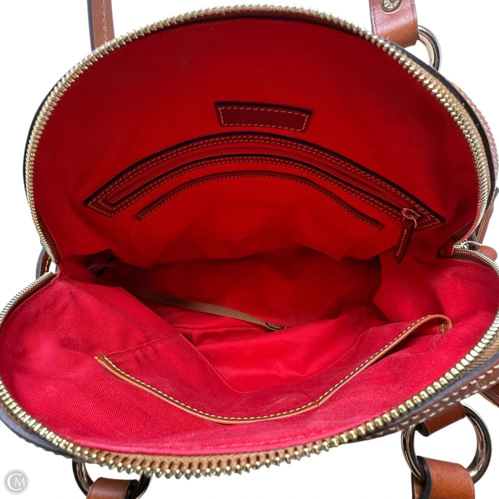 Wexford Pebbled Leather Domed Satchel Designer By Dooney And Bourke, Size: Medium