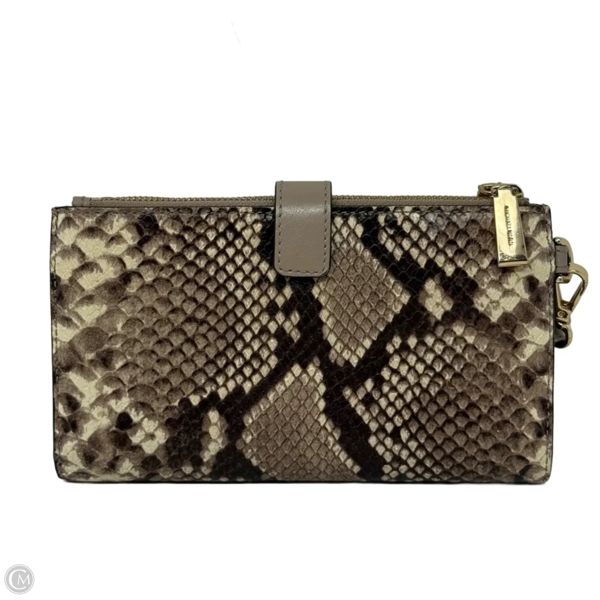 Jet Set Embossed Leather Double Zip Wristlet By Michael By Michael Kors, Size: Medium
