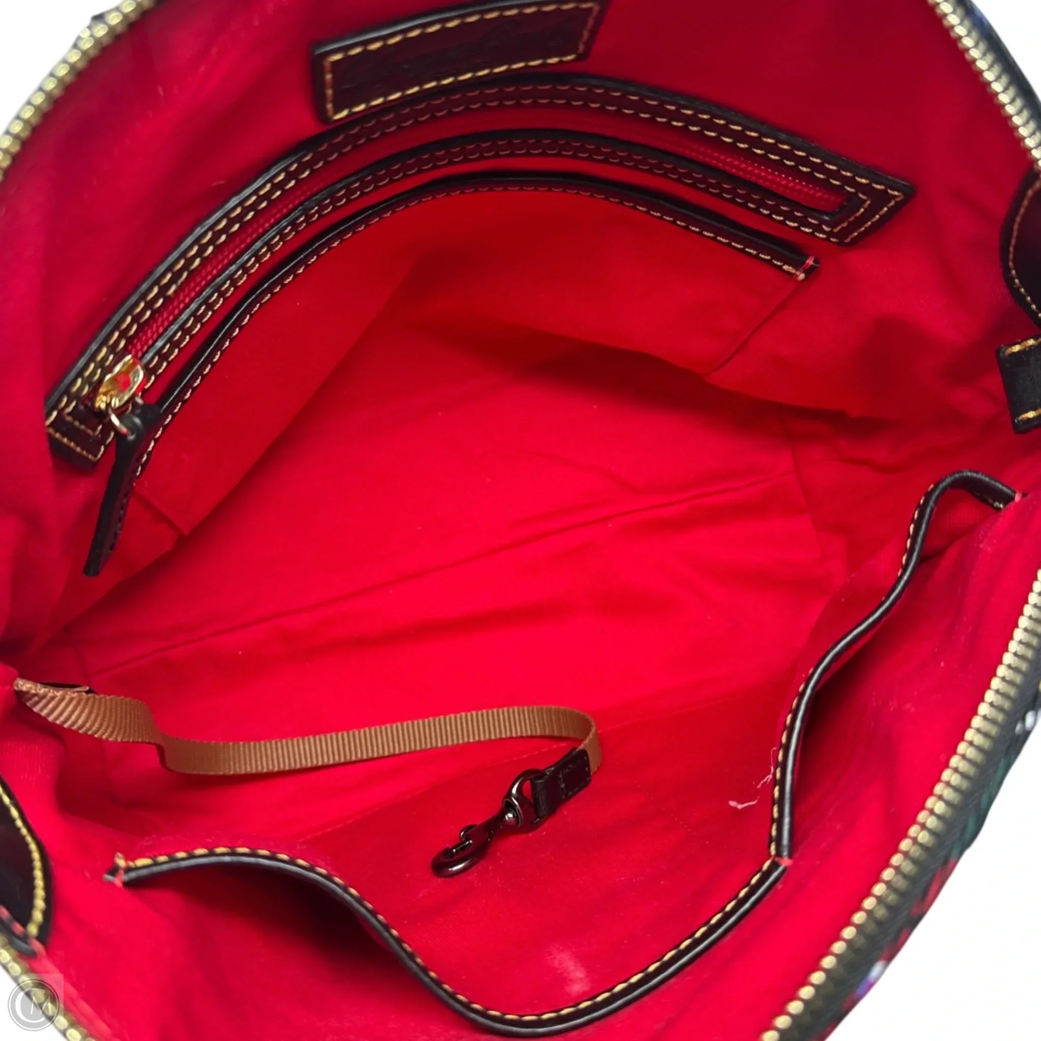 Tartan Domed Satchel Designer By Dooney And Bourke, Size: Medium