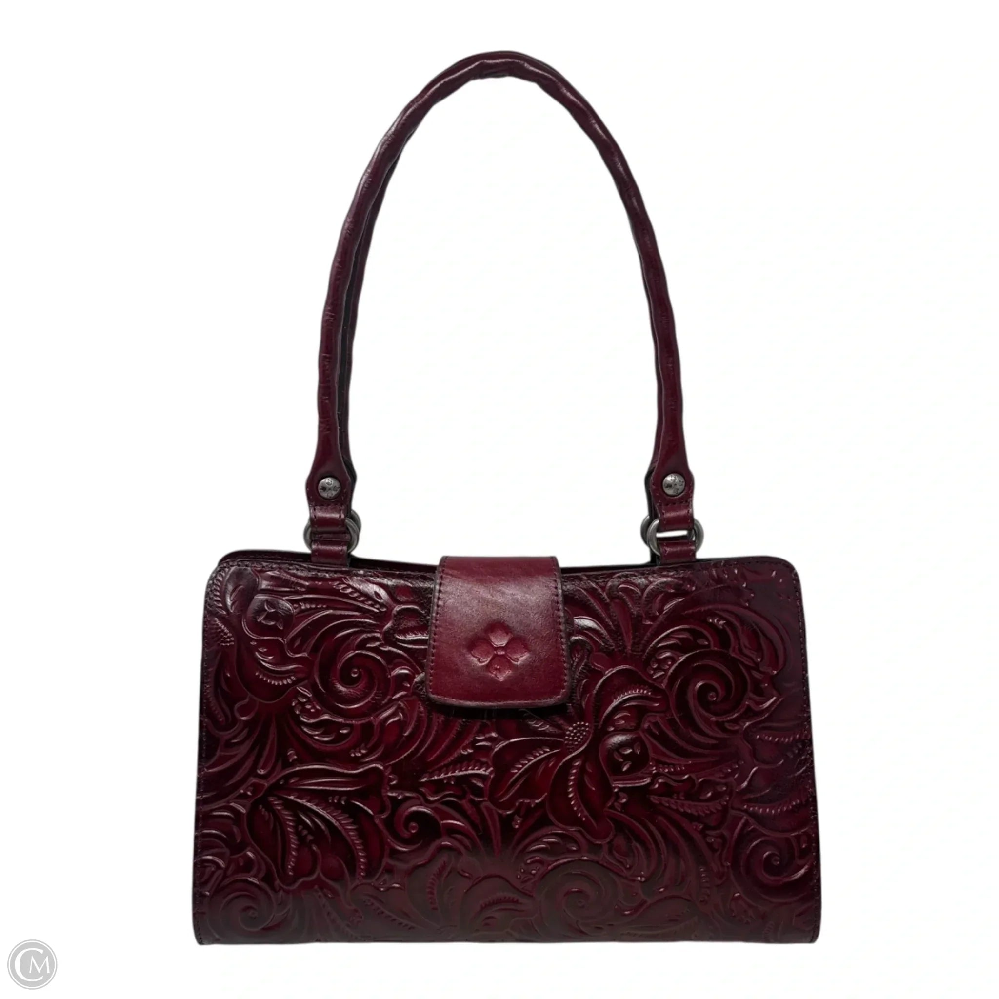 Rienzo Tooled Shoulder Handbag Designer By Patricia Nash, Size: Medium