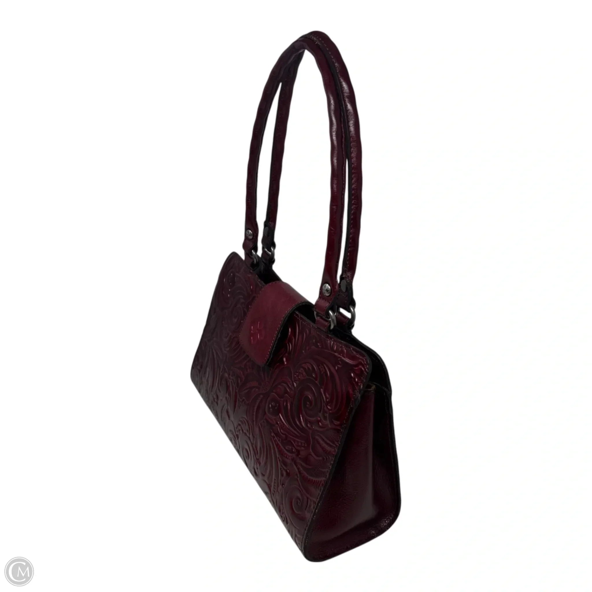 Rienzo Tooled Shoulder Handbag Designer By Patricia Nash, Size: Medium