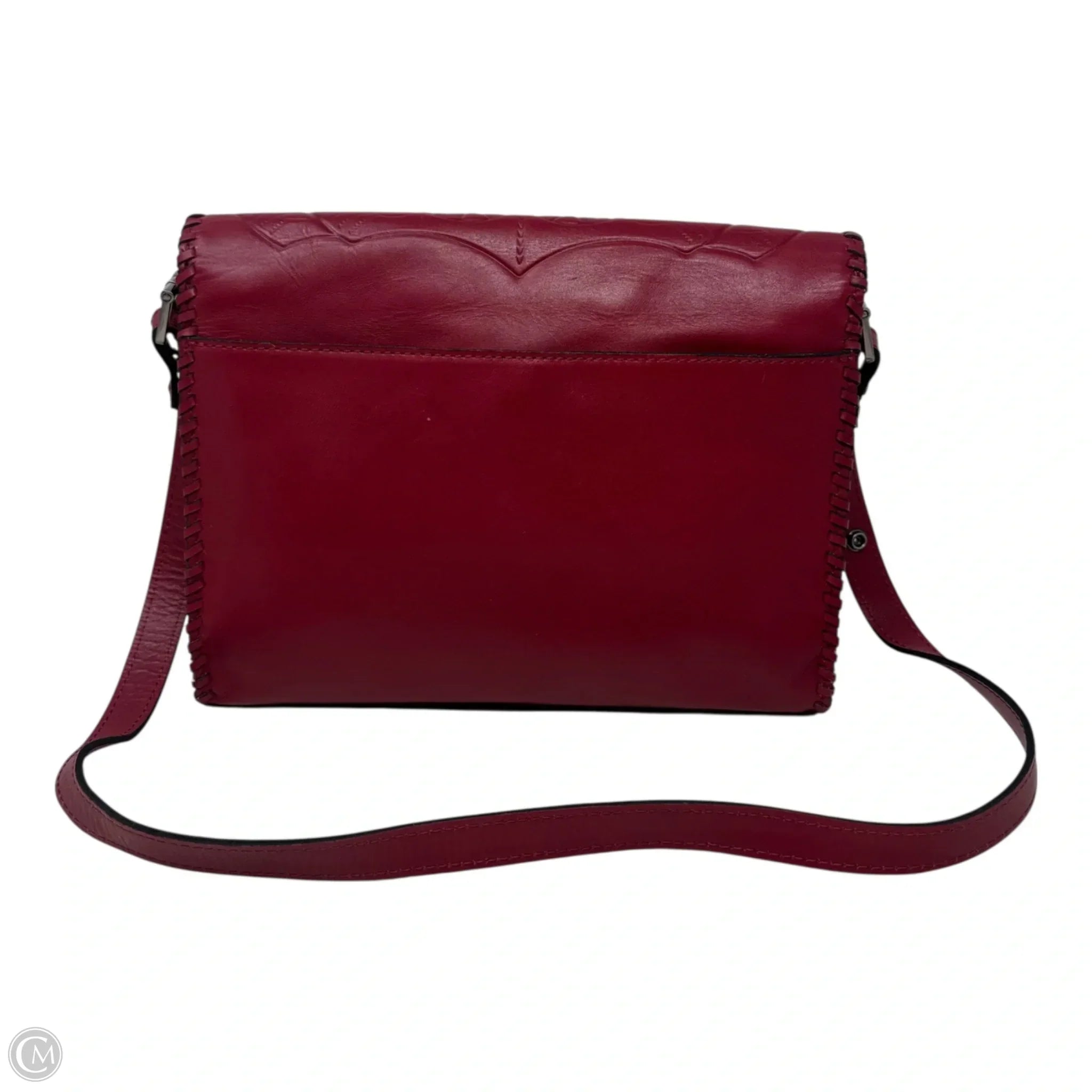 Santillana Tooled Leather Shoulder Bag Designer By Patricia Nash, Size: Medium