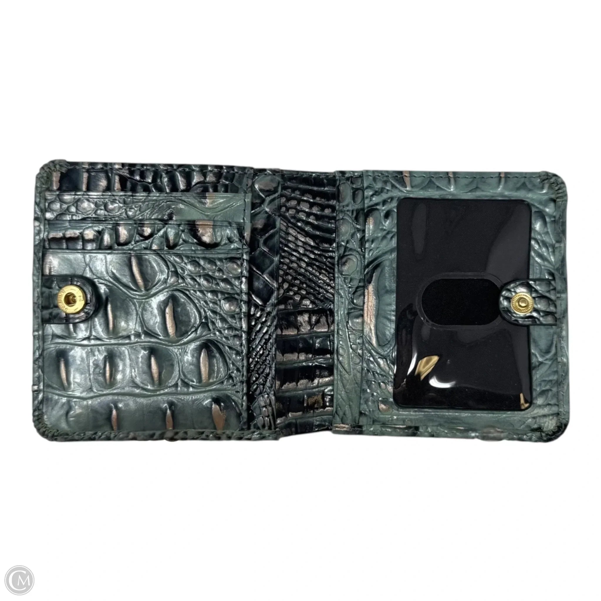 Jane Mini Bifold Wallet Designer By Brahmin, Size: Small