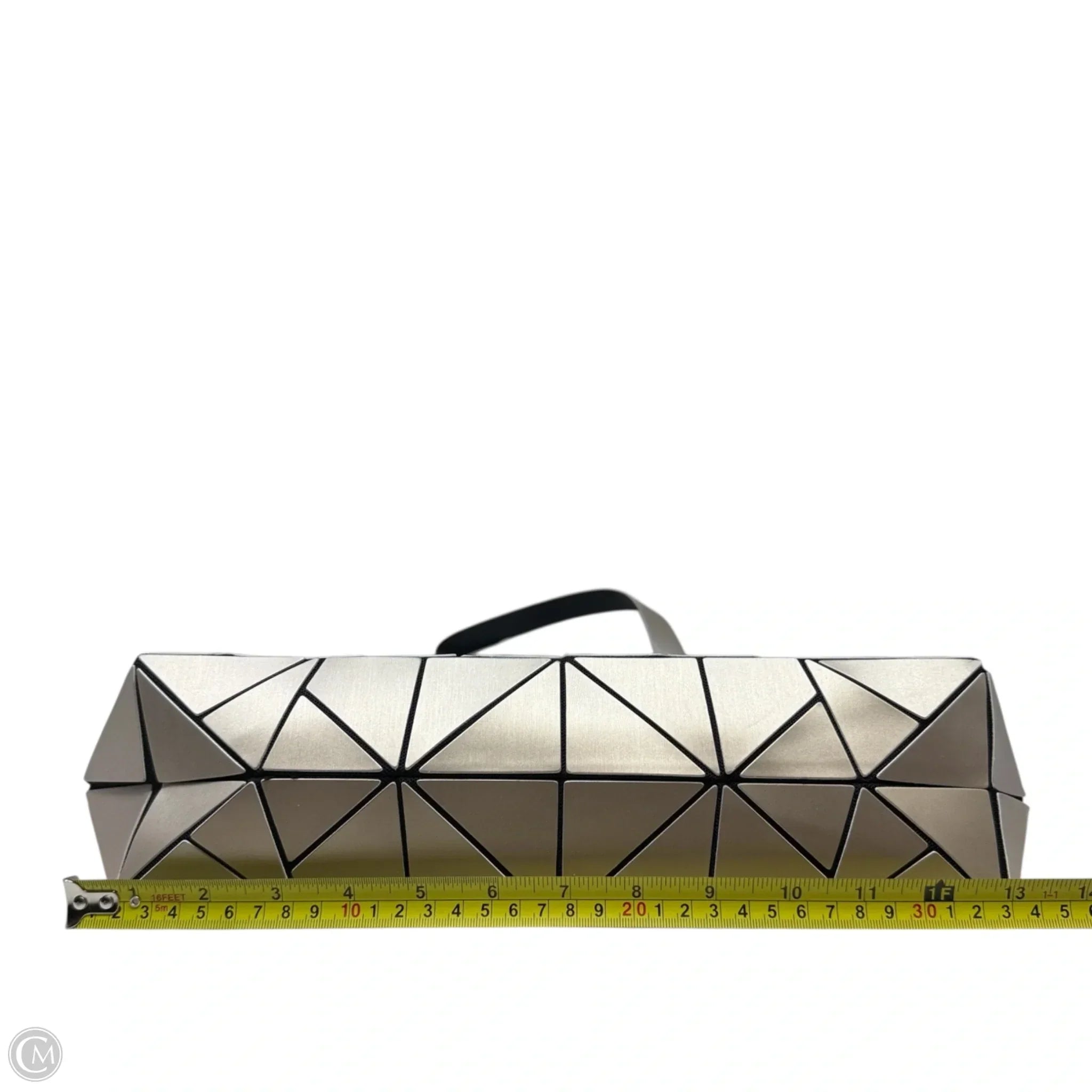Geometric Lattice Top-handle Handbag, Size: Medium