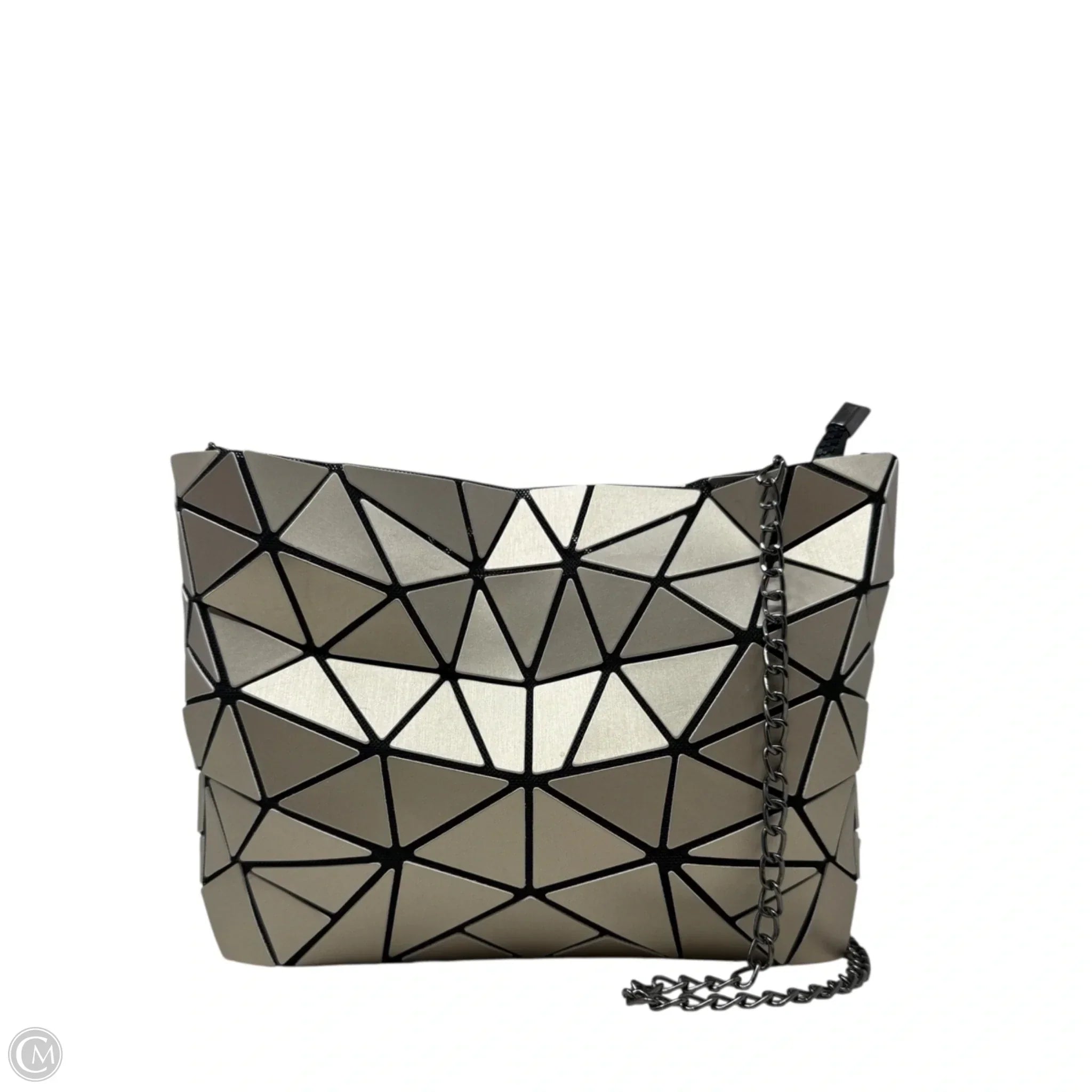 Slanted Square Convertible Clutch/Crossbody By Cmc, Size: Medium