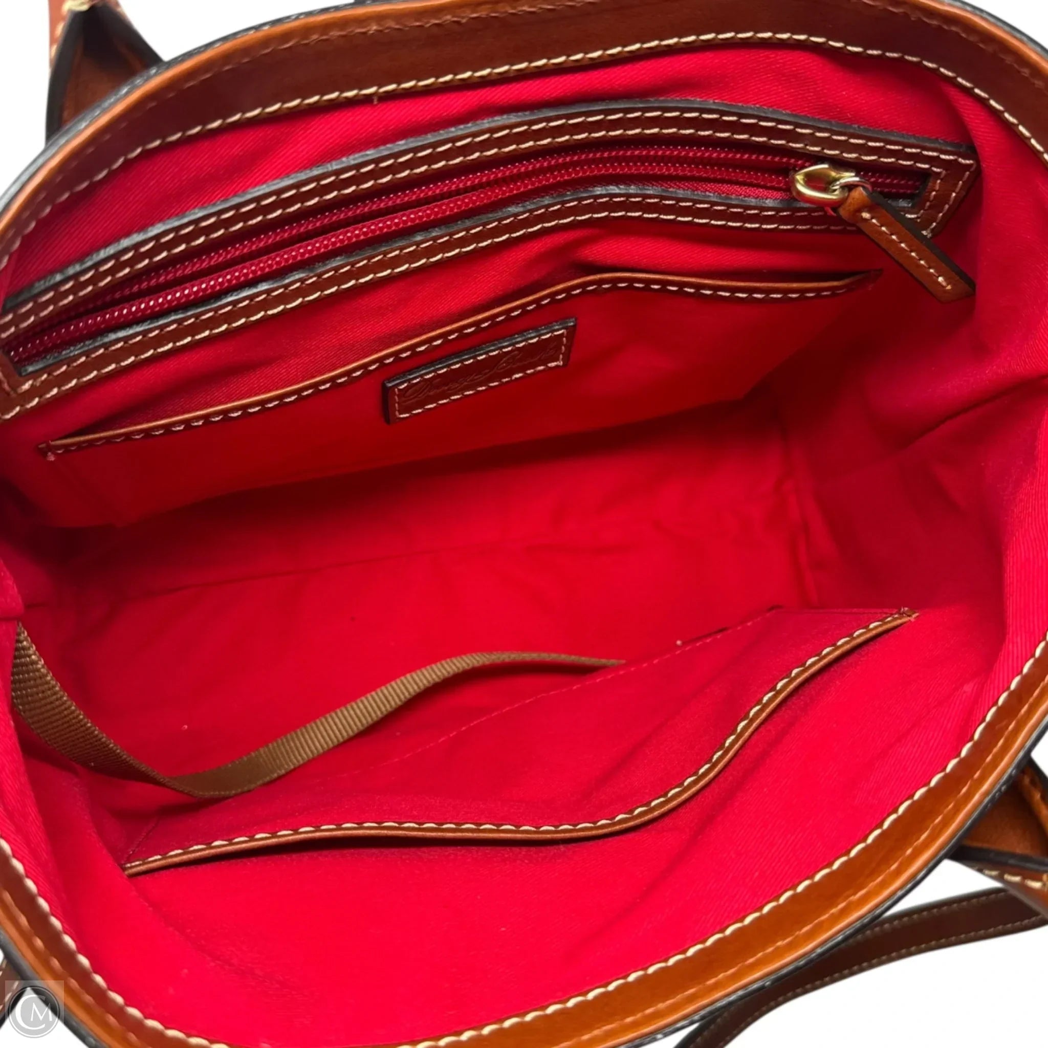 Ostrich Amelie Shoulder Bag Designer By Dooney And Bourke, Size: Medium