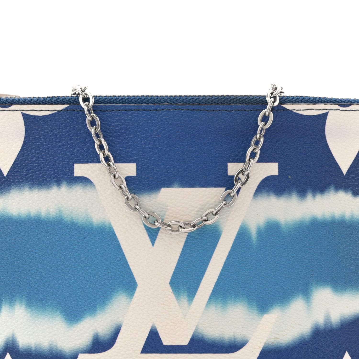 Monogram Giant Escale Double Zip Pochette Blue