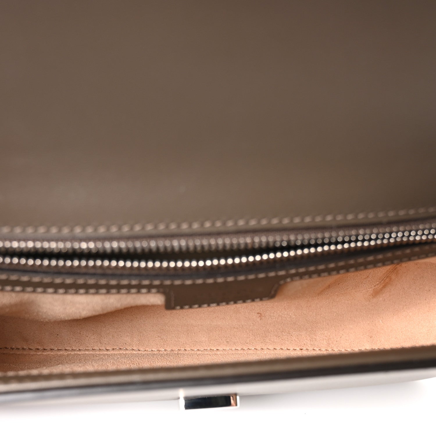 Senna Calfskin Petite GG Top Handle Shoulder Bag Craclet Brown