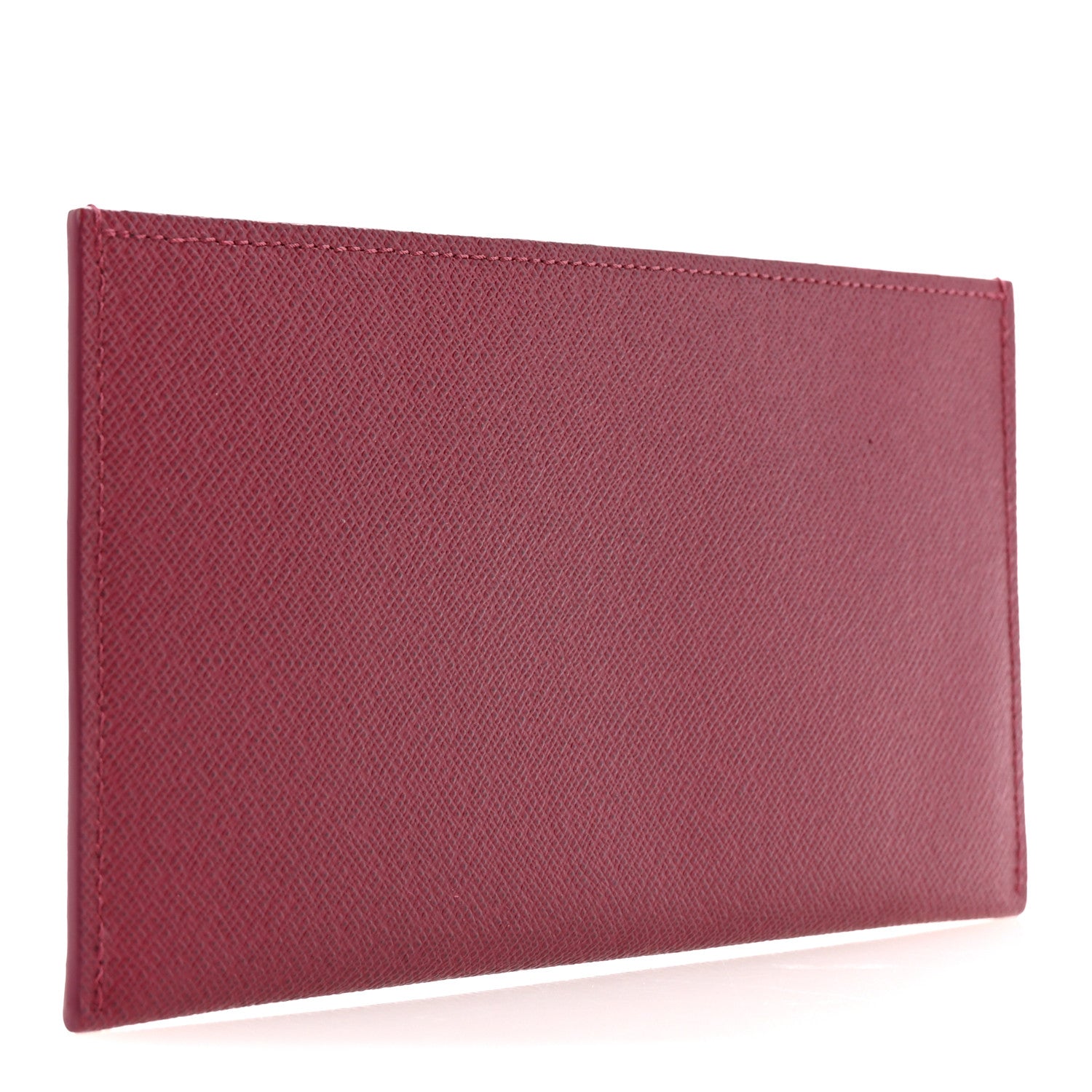 Calfskin Felicie Card Holder Insert Fuchsia