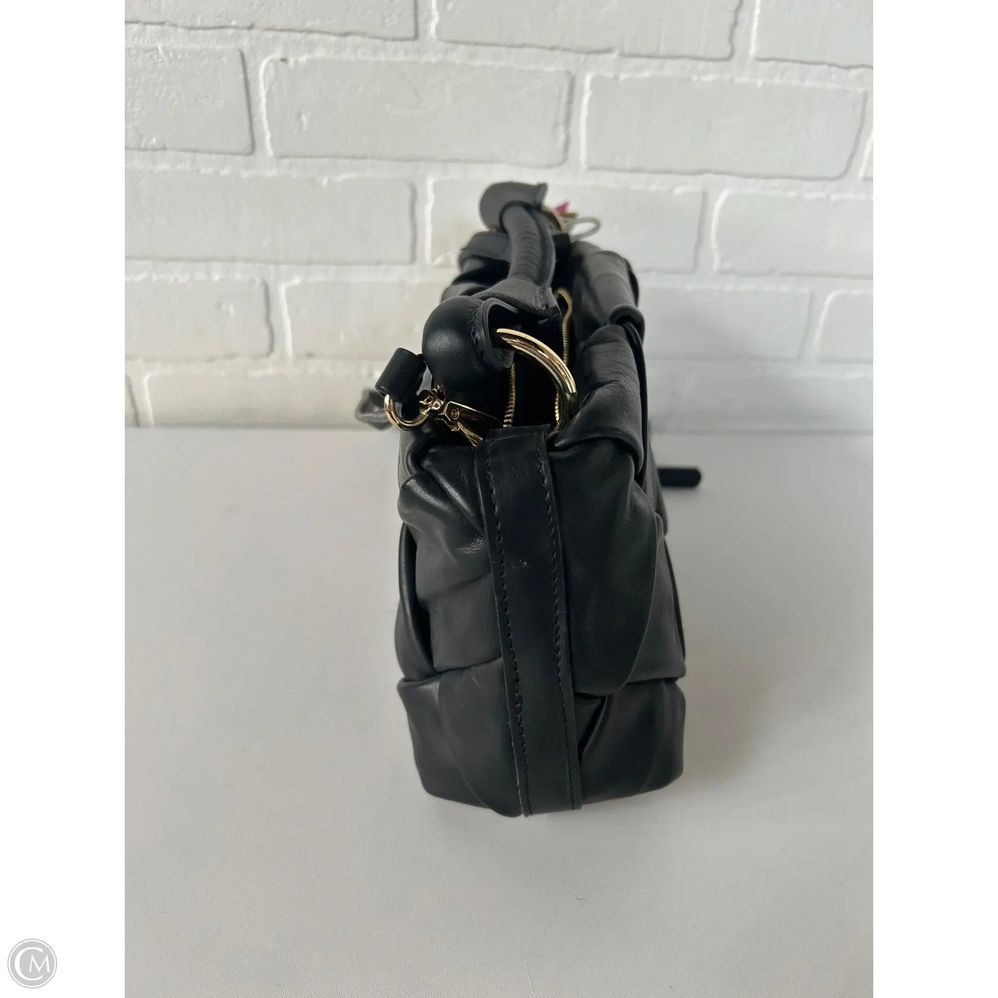 Handbag Leather By Cma, Size: Medium