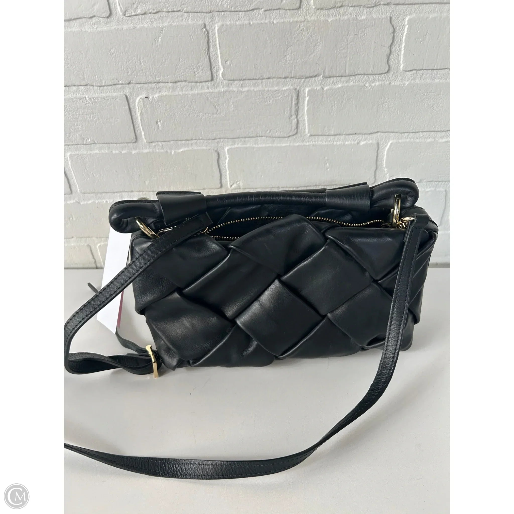 Handbag Leather By Cma, Size: Medium