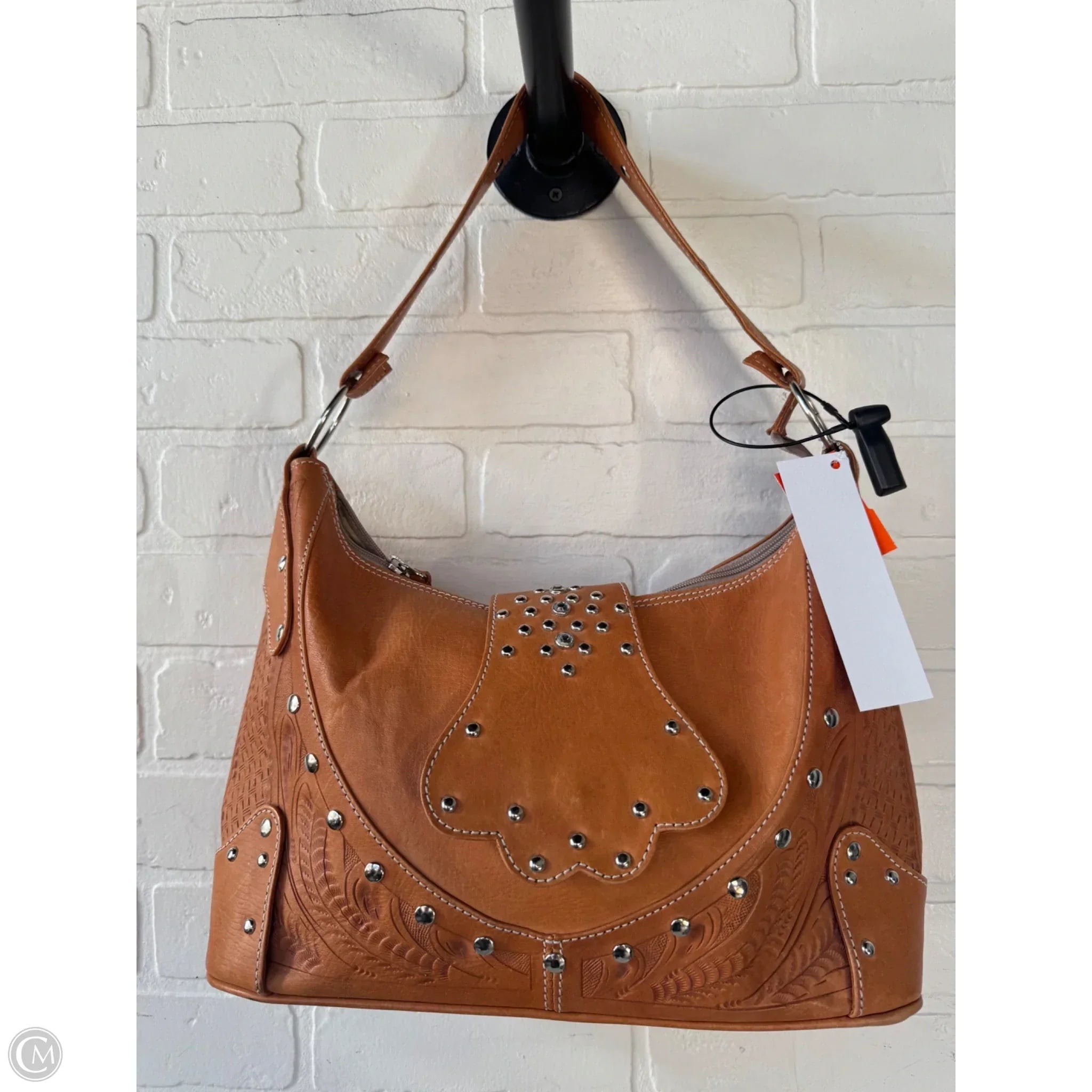 Handbag Leather By Cmb, Size: Large