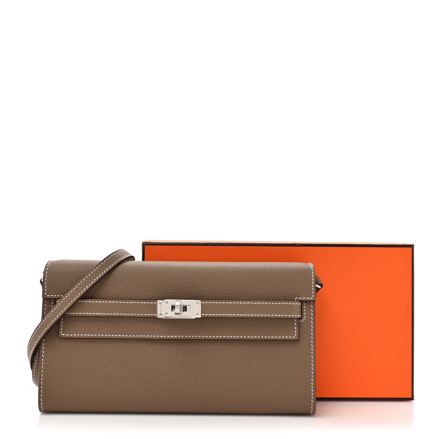 Epsom Kelly Wallet To Go Etoupe