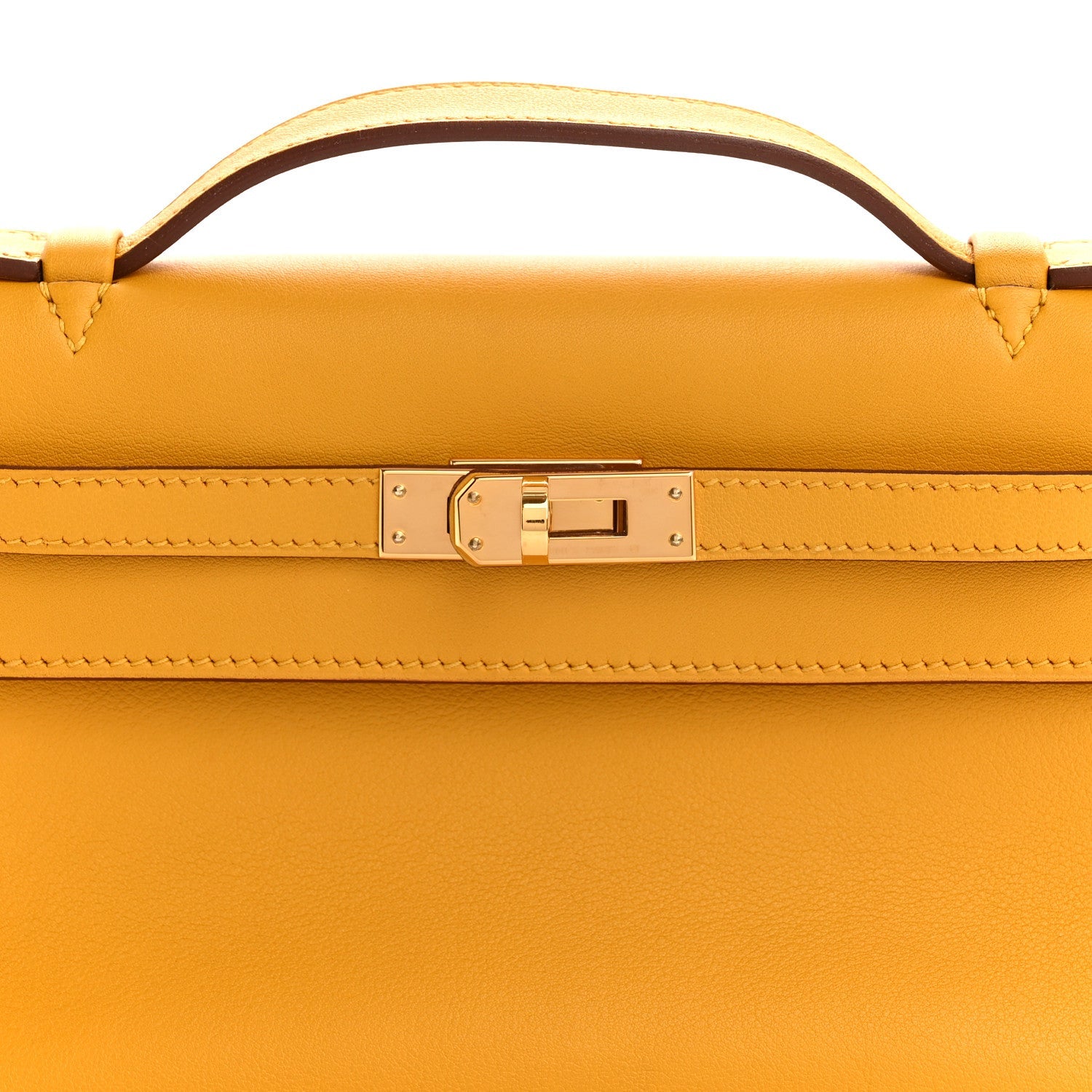 Swift Kelly Pochette Clutch Jaune Ambre