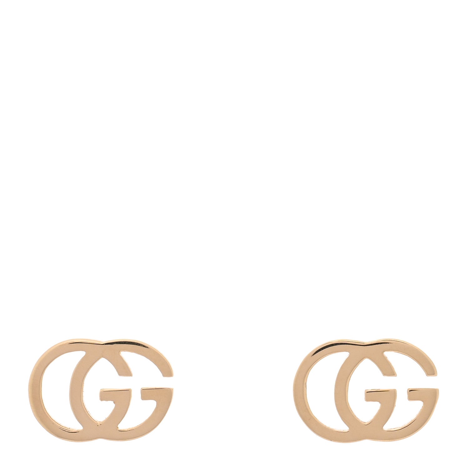 18K Yellow Gold GG Tissue Stud Earrings