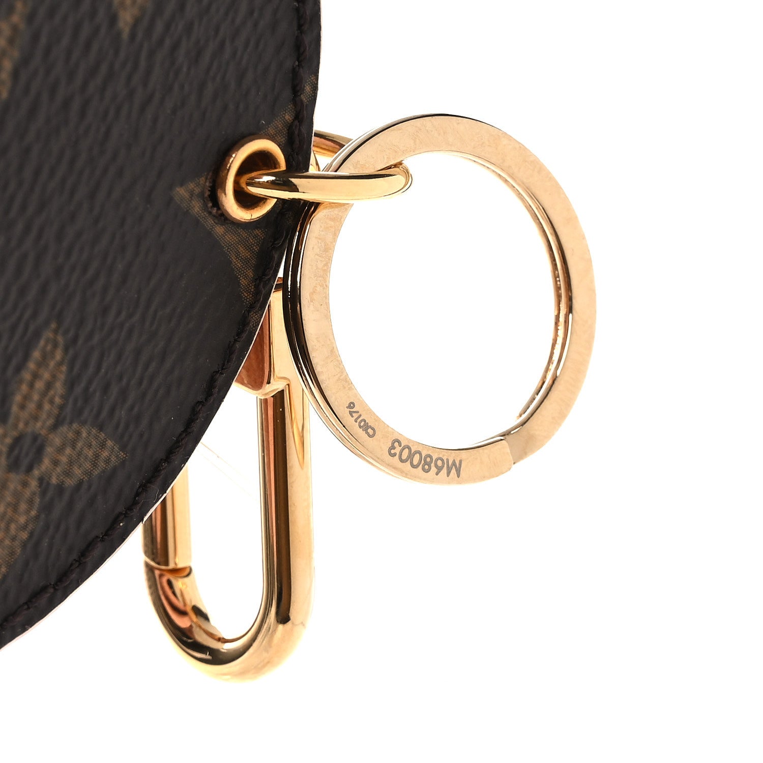 Monogram LV Mirror Bag Charm Key Holder Rose Ballerine