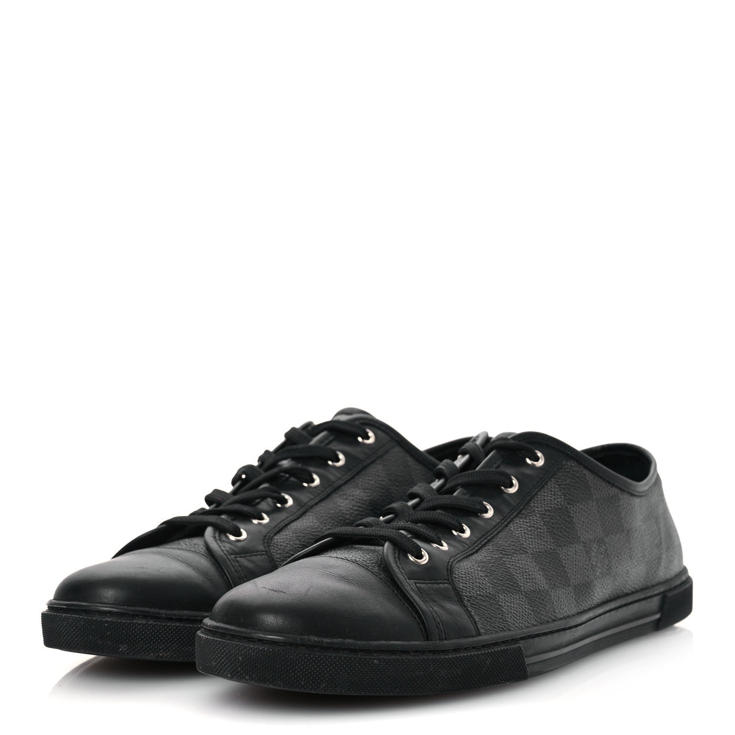 Calfskin Damier Graphite Sneakers 7.5