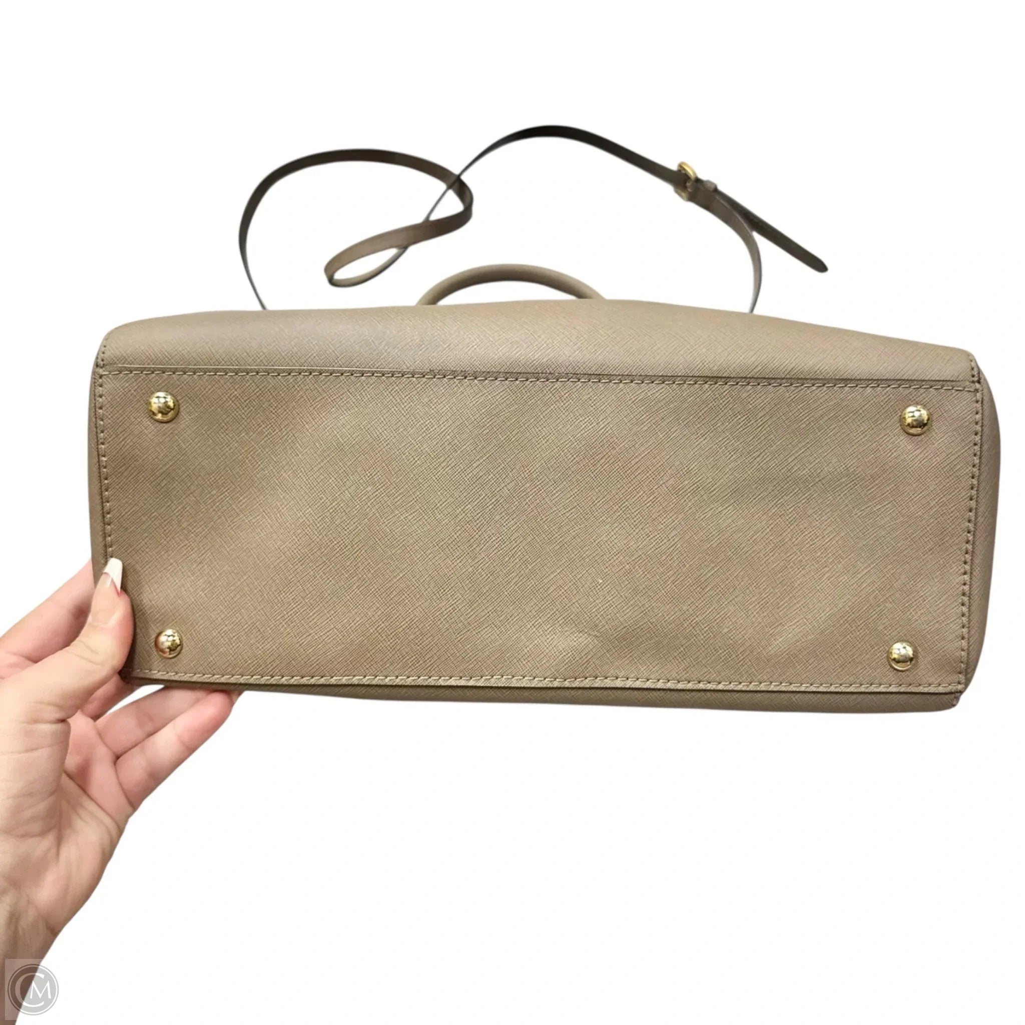 Handbag Leather By Michael By Michael Kors, Size: Large