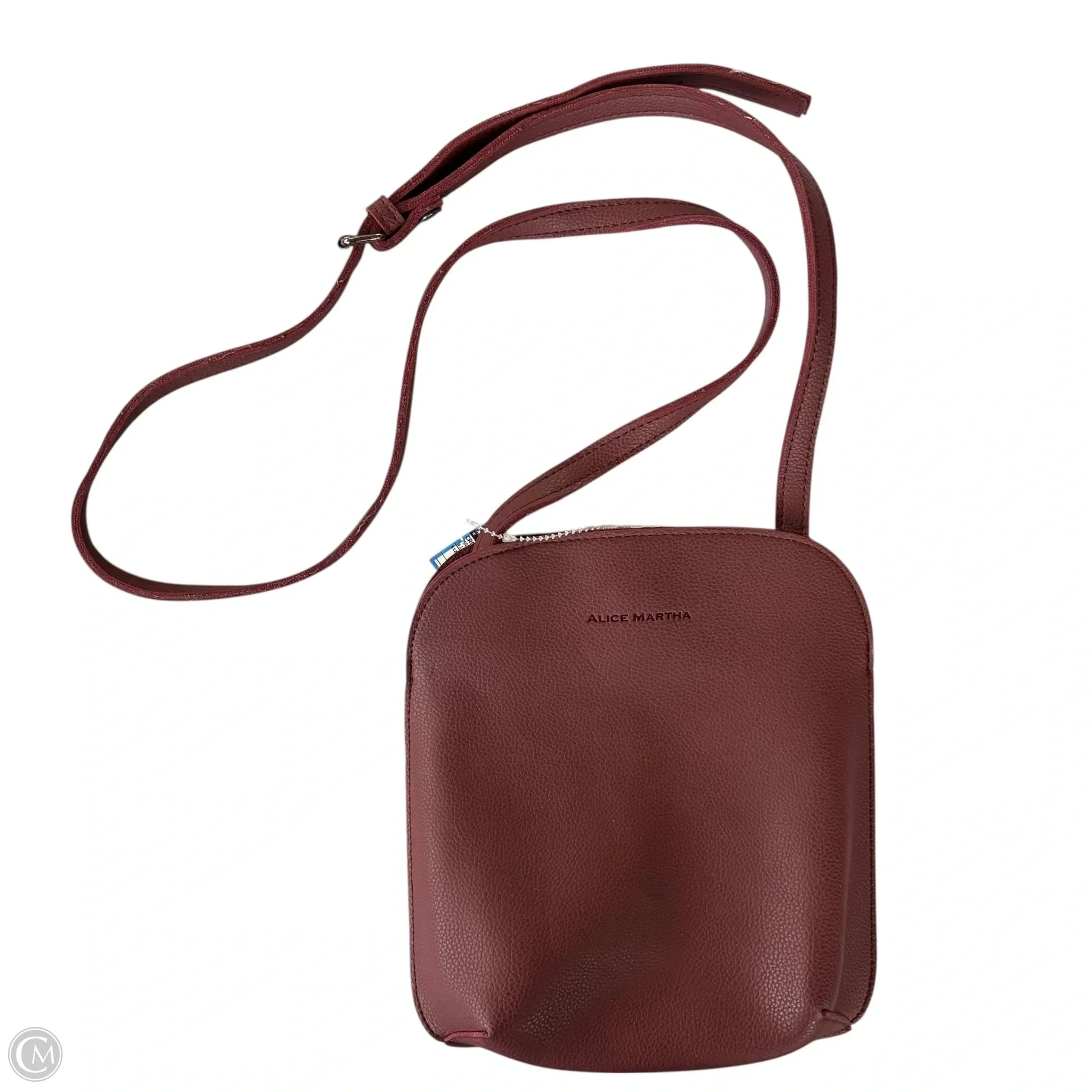 Crossbody Leather By Alice Martha, Size: Medium