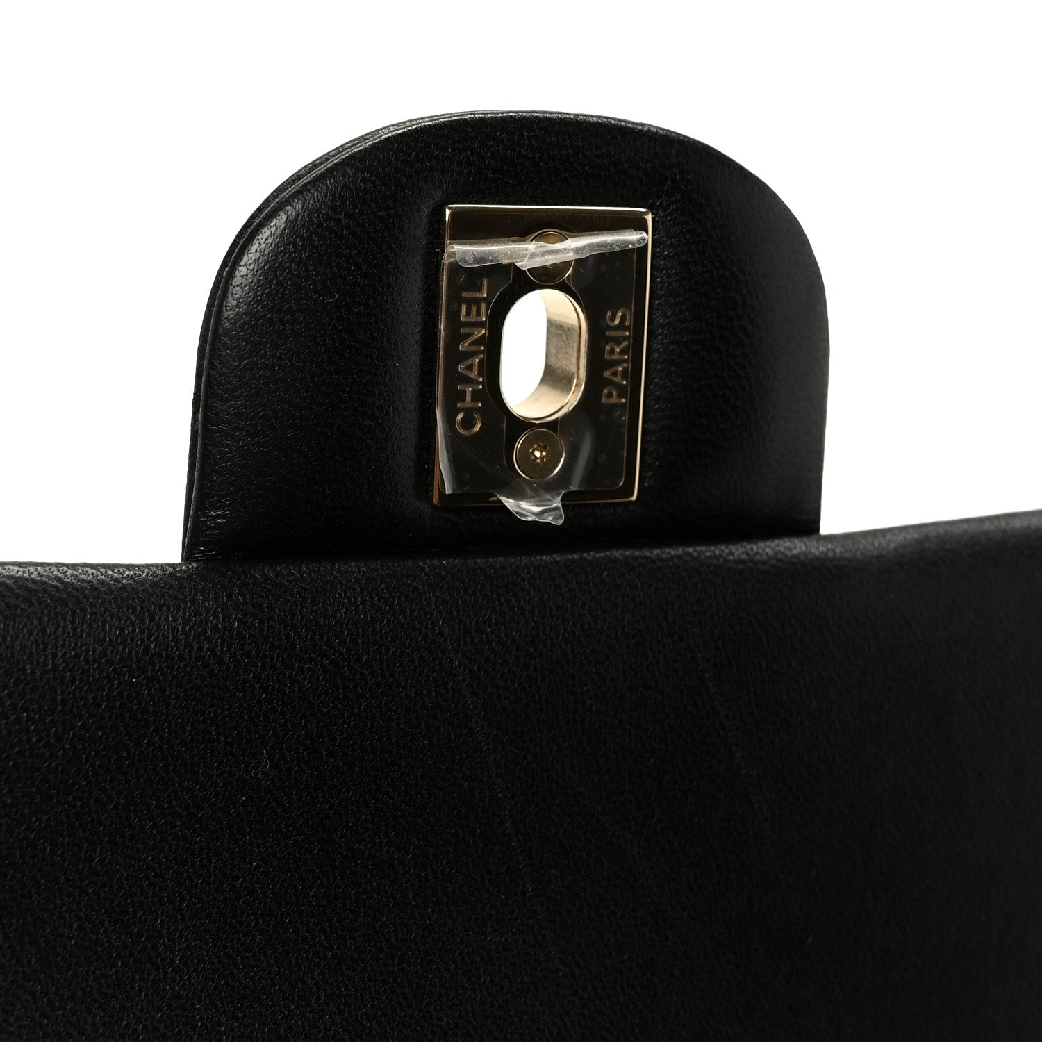 Lambskin Quilted Mini Rectangular Flap Black