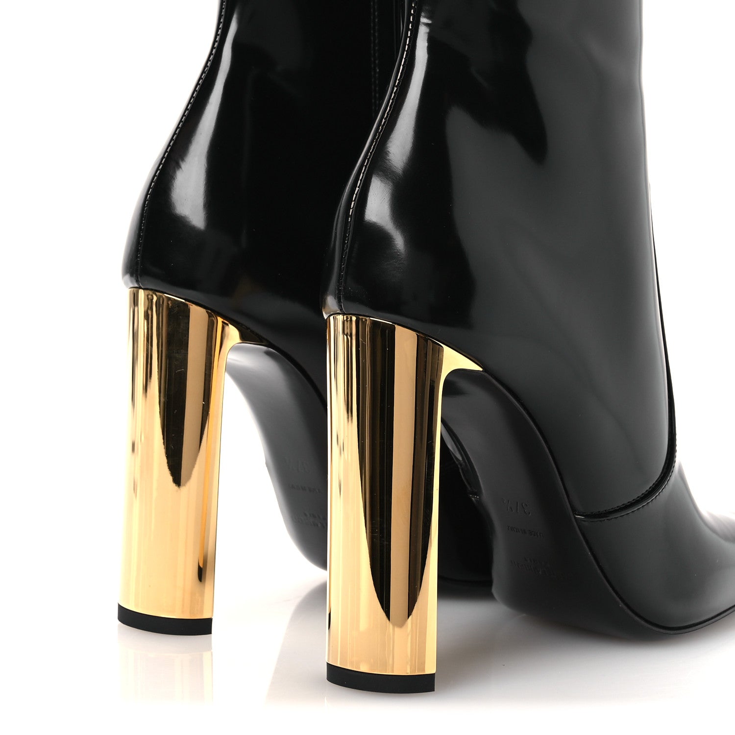 Vitello Marilyn Auteuil 105 Ankle Zip Boots 37.5 Black