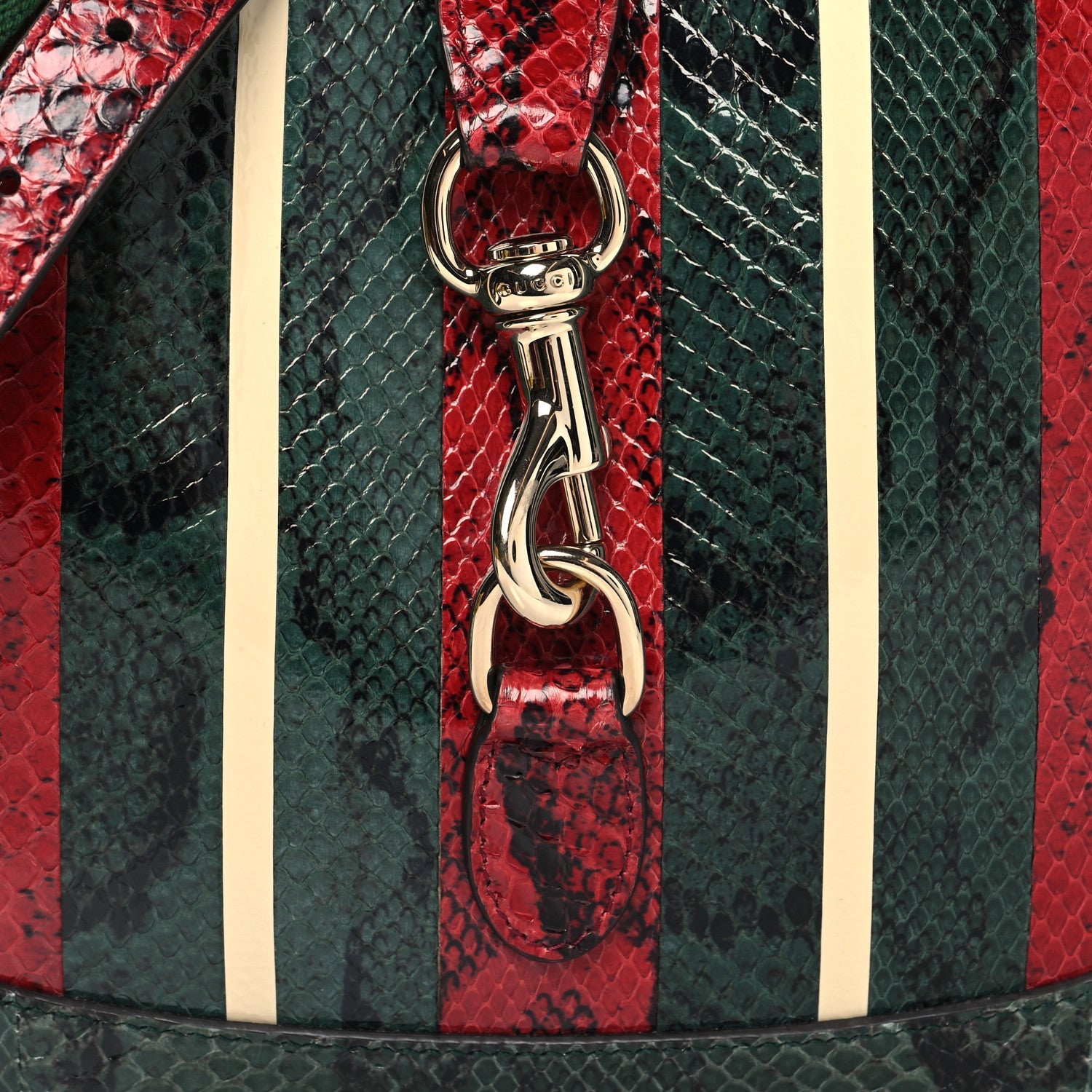 Snakeskin Web Small Jackie 1961 Hobo Green