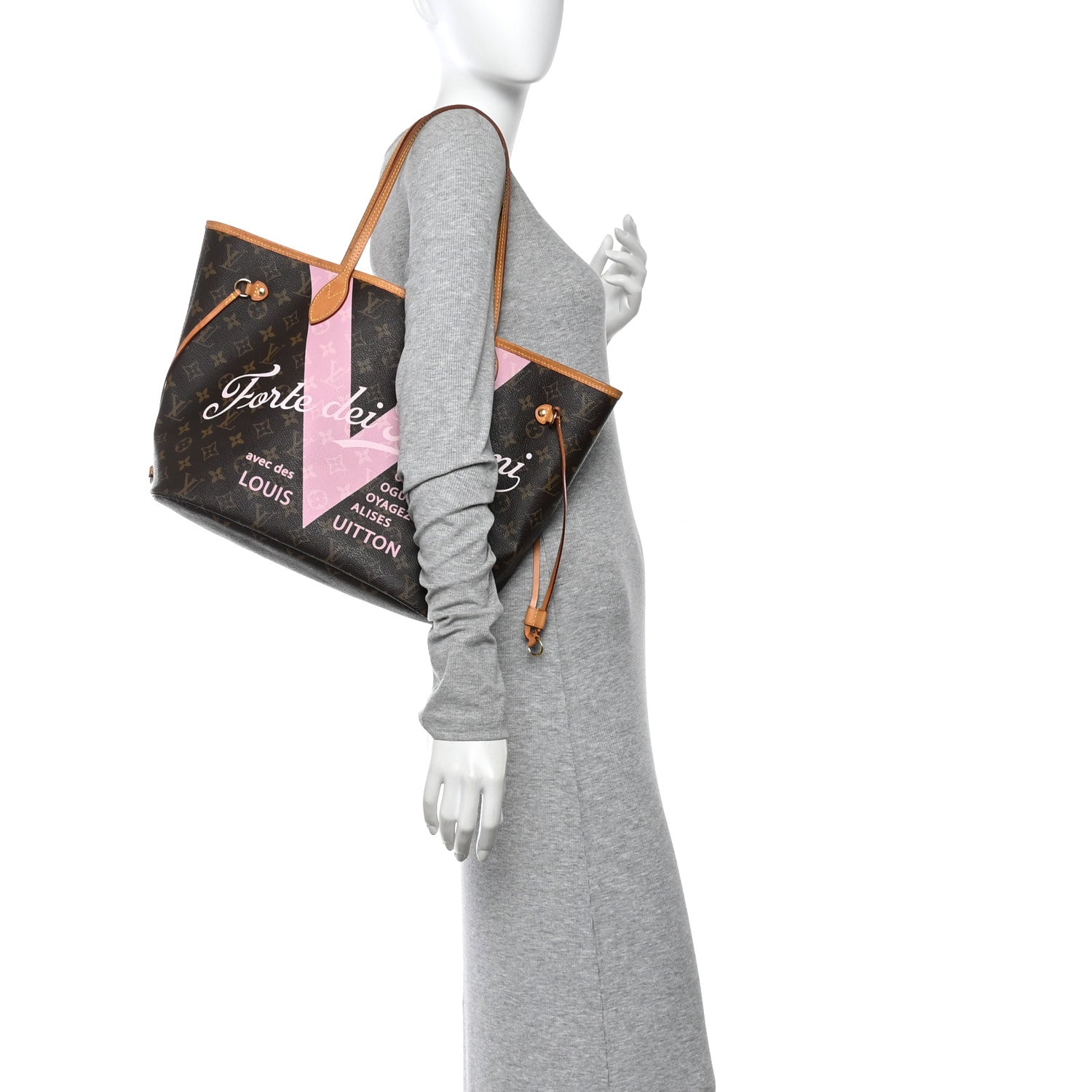 Monogram Forte Dei Marmi V Neverfull MM Rose Ballerine