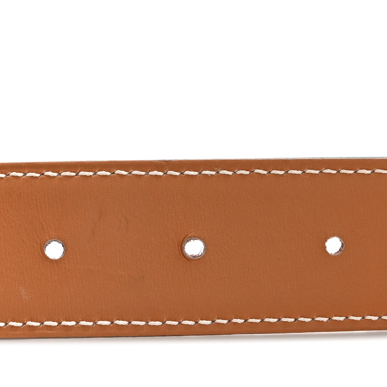 Epsom Tadelakt 32mm H Belt  85 Brique Gold