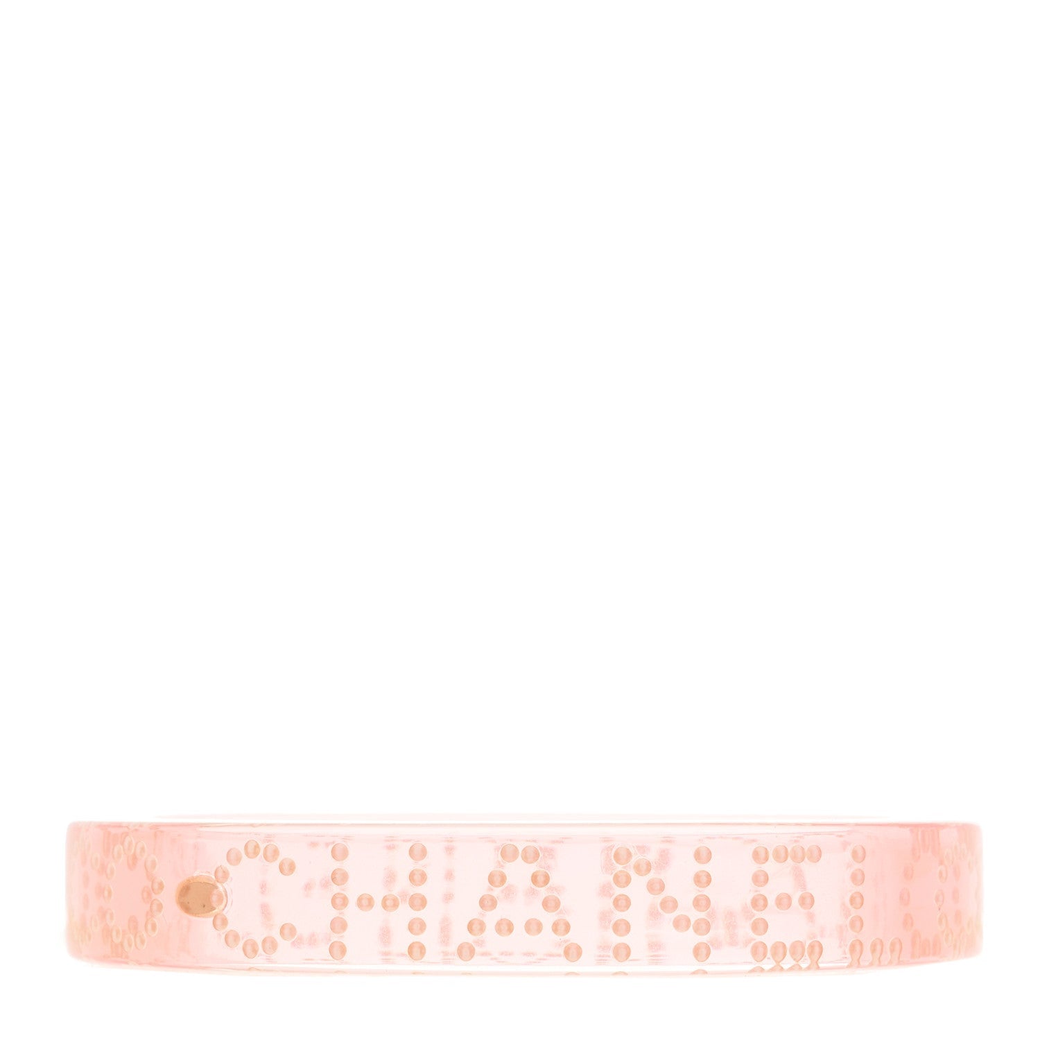 Resin Pearl Coco Cuff Transparent Pink