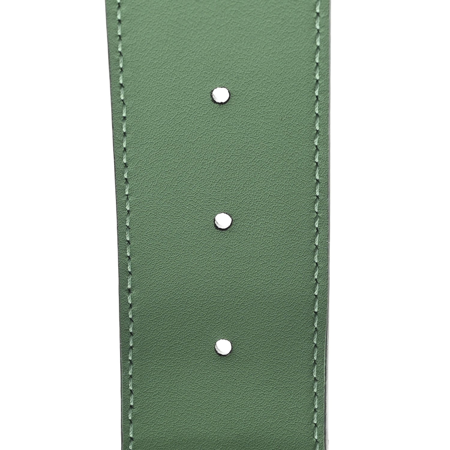 Monogram Jumbo GG Textured Dollar Calfskin Double G 40mm Belt 90 36 Mint Green