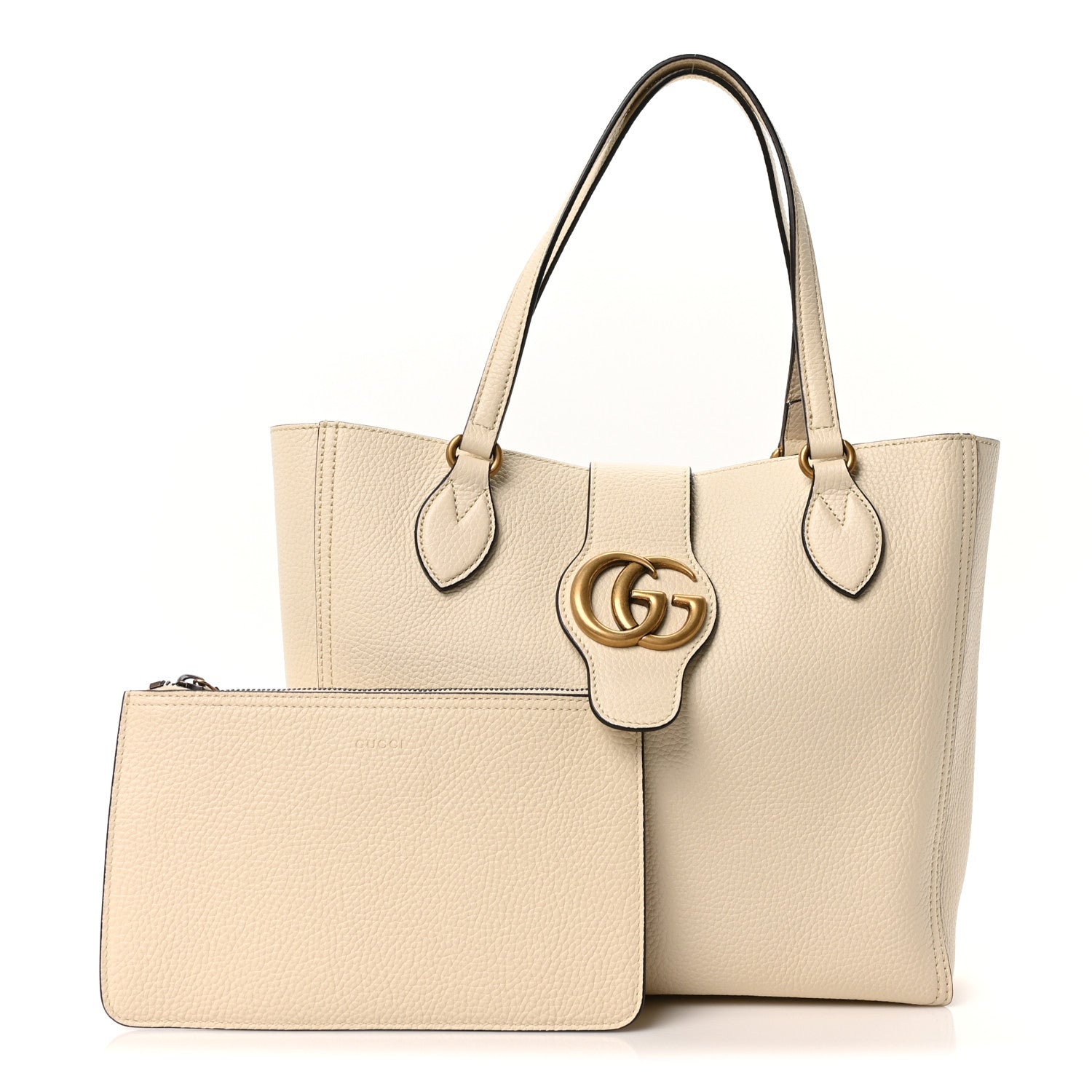New Sakai Calfskin Lux Small Dahlia Tote Mystic White