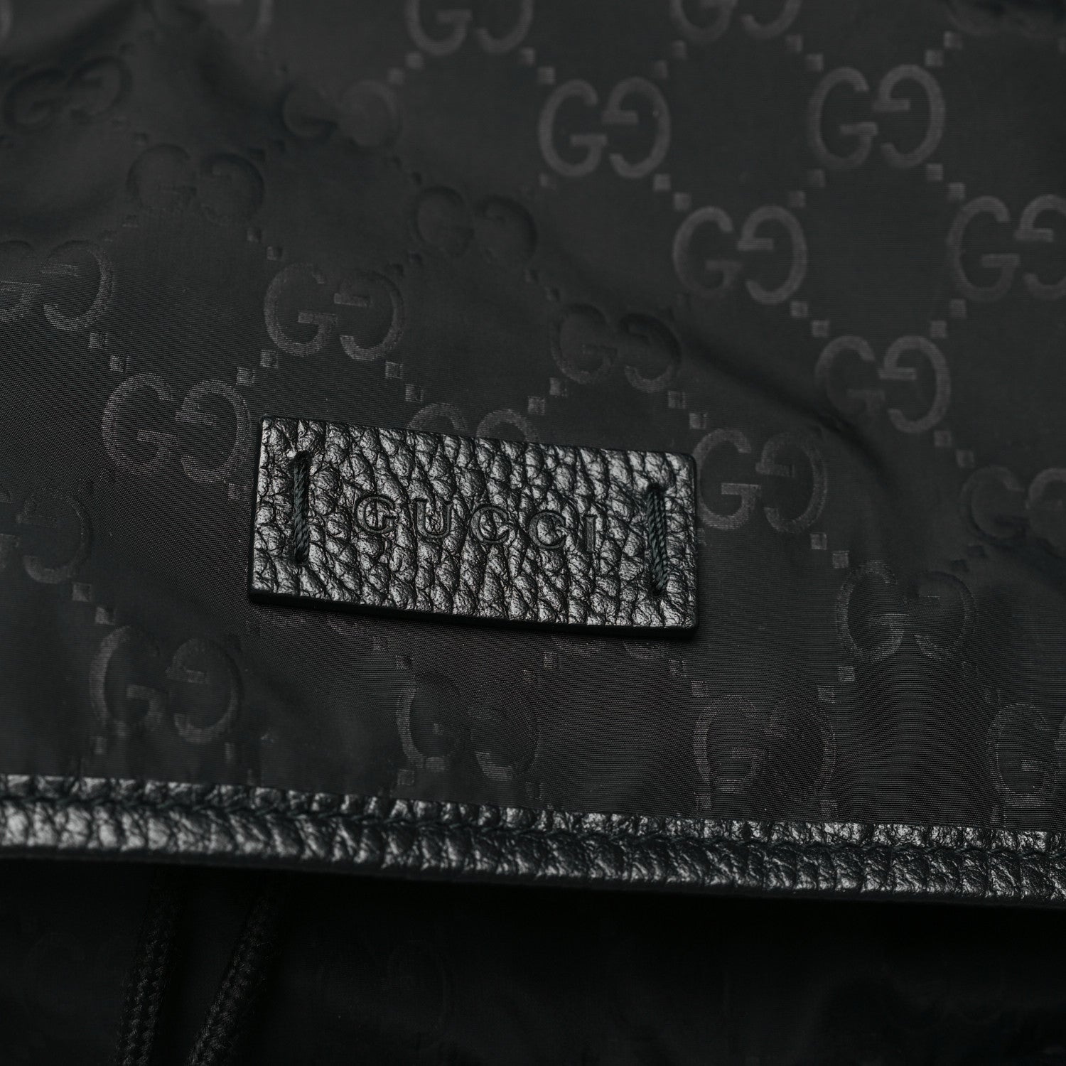 Nylon Monogram Medium Light Double Buckle Backpack Black