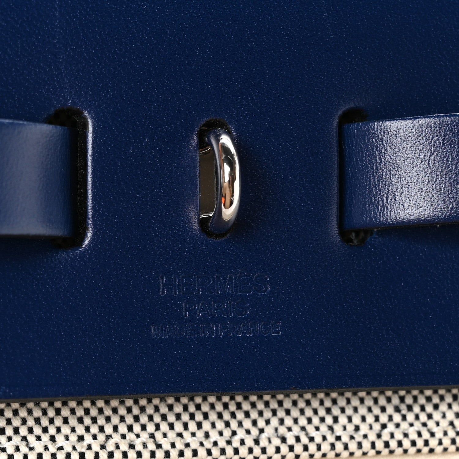 Vache Hunter Toile H Brides de Gala Herbag Zip Retourne 31 PM Bleu De France Ecru Saphir