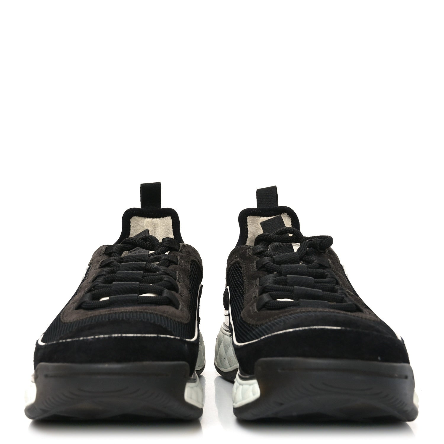 Fabric Suede CC Sneakers 39.5 Black Brown