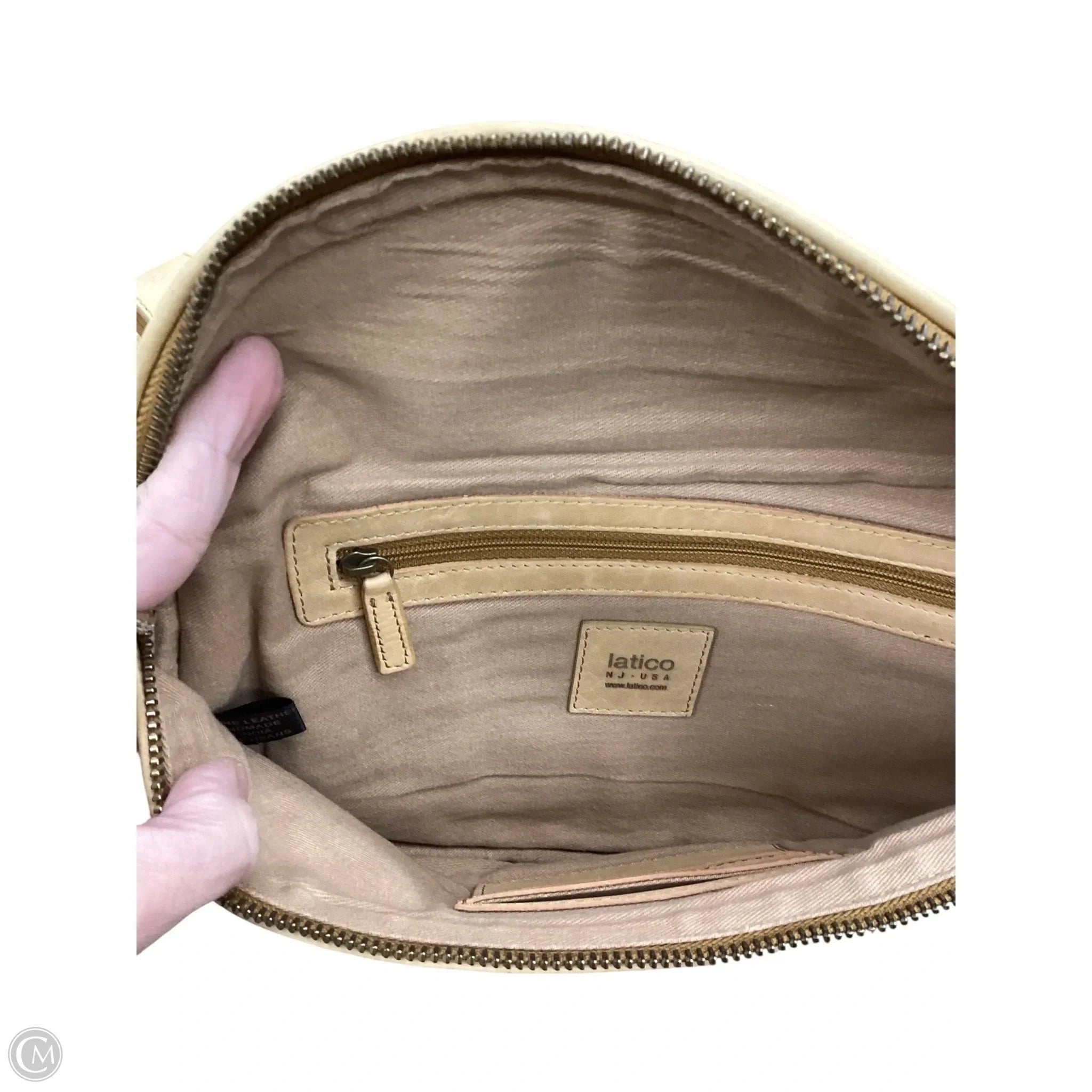 Crossbody Leather By Cmb, Size: Medium