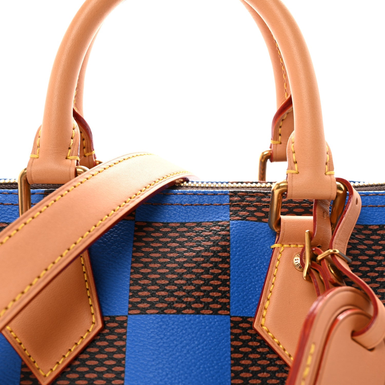 Damier Pop Speedy Bandouliere 25 Blue