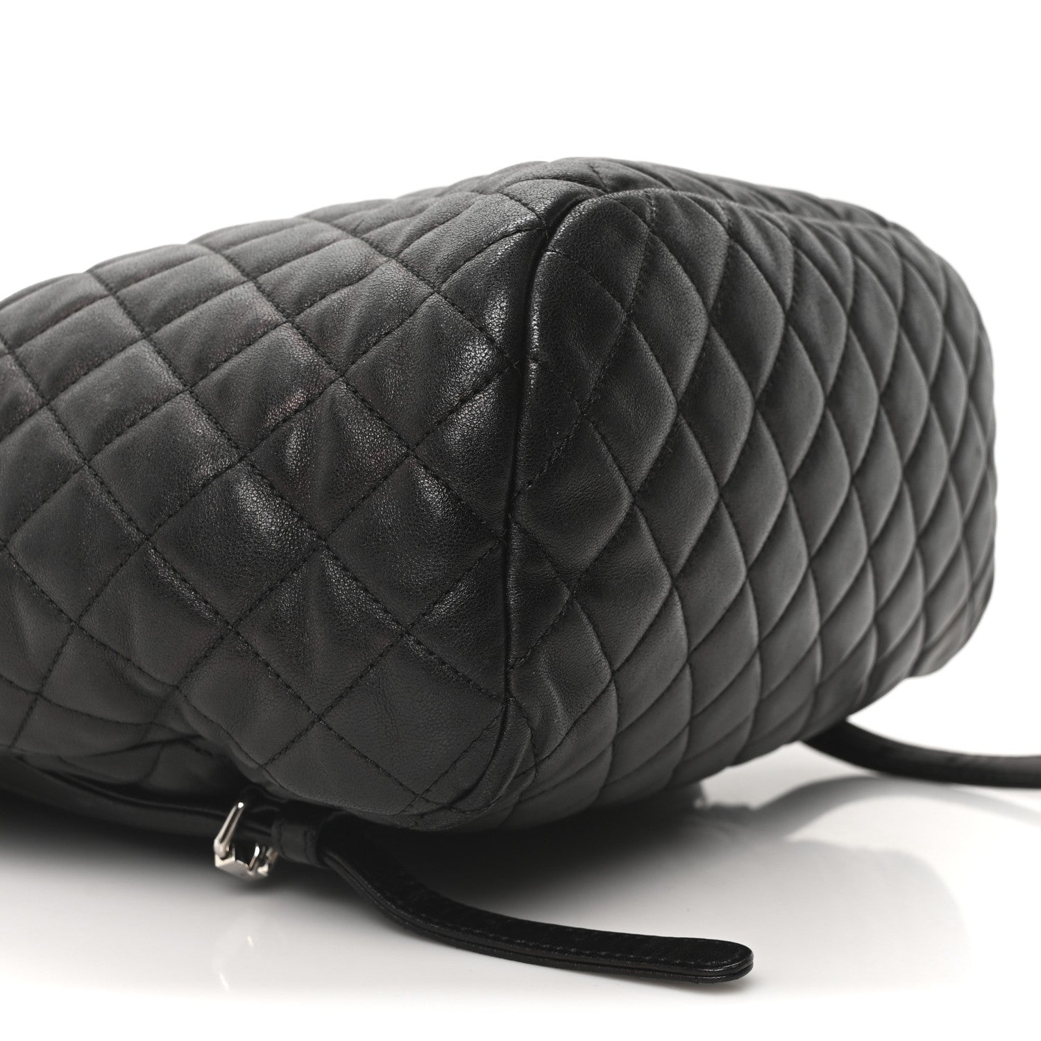 Calfskin Quilted Large Urban Spirit Backpack Black