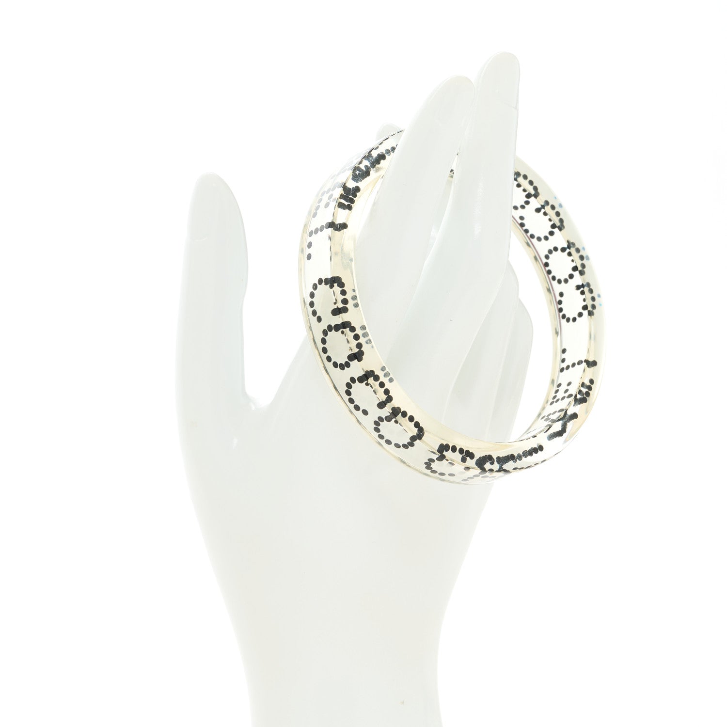Resin Coco Cuff Transparent Black