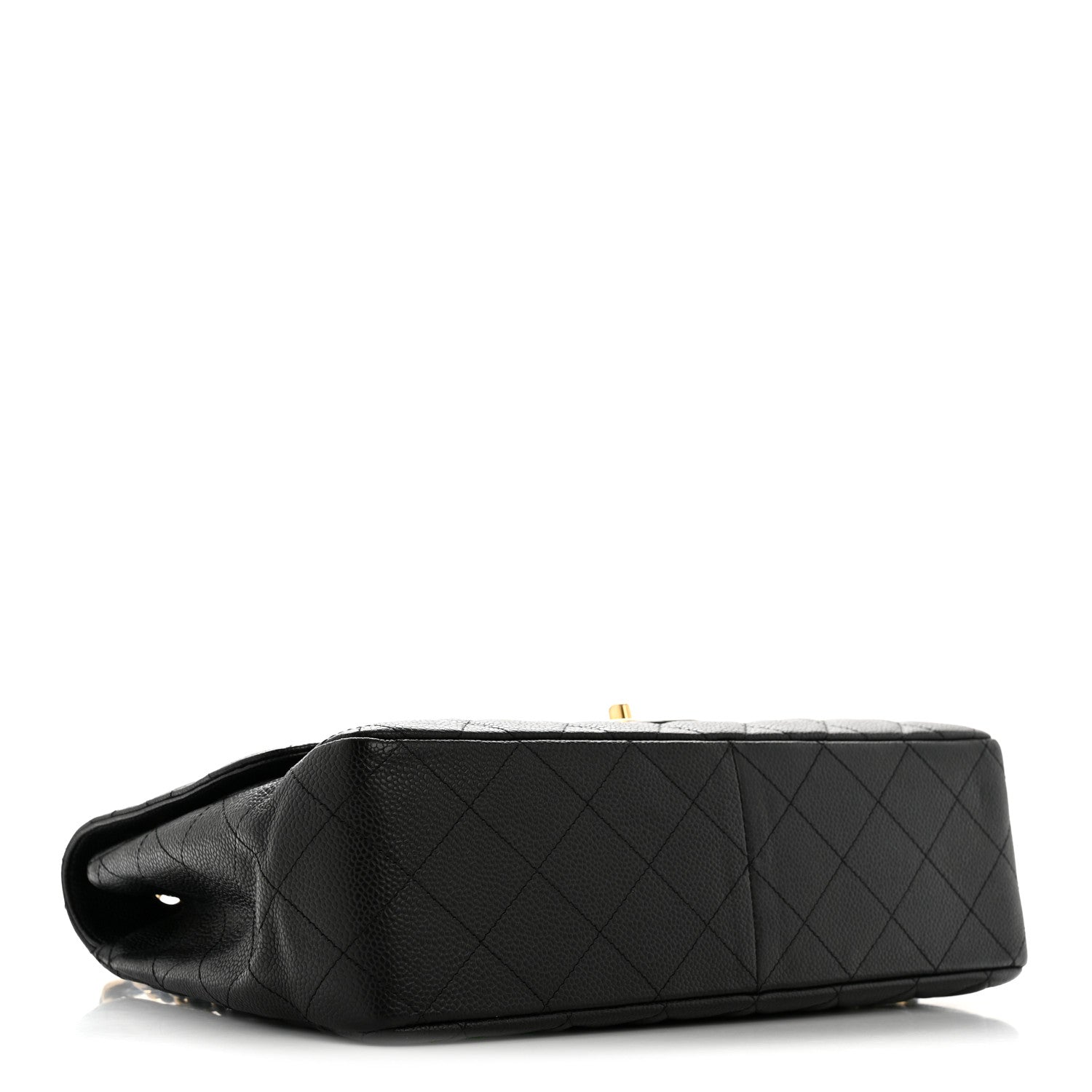 Caviar Quilted Jumbo Single Flap Black