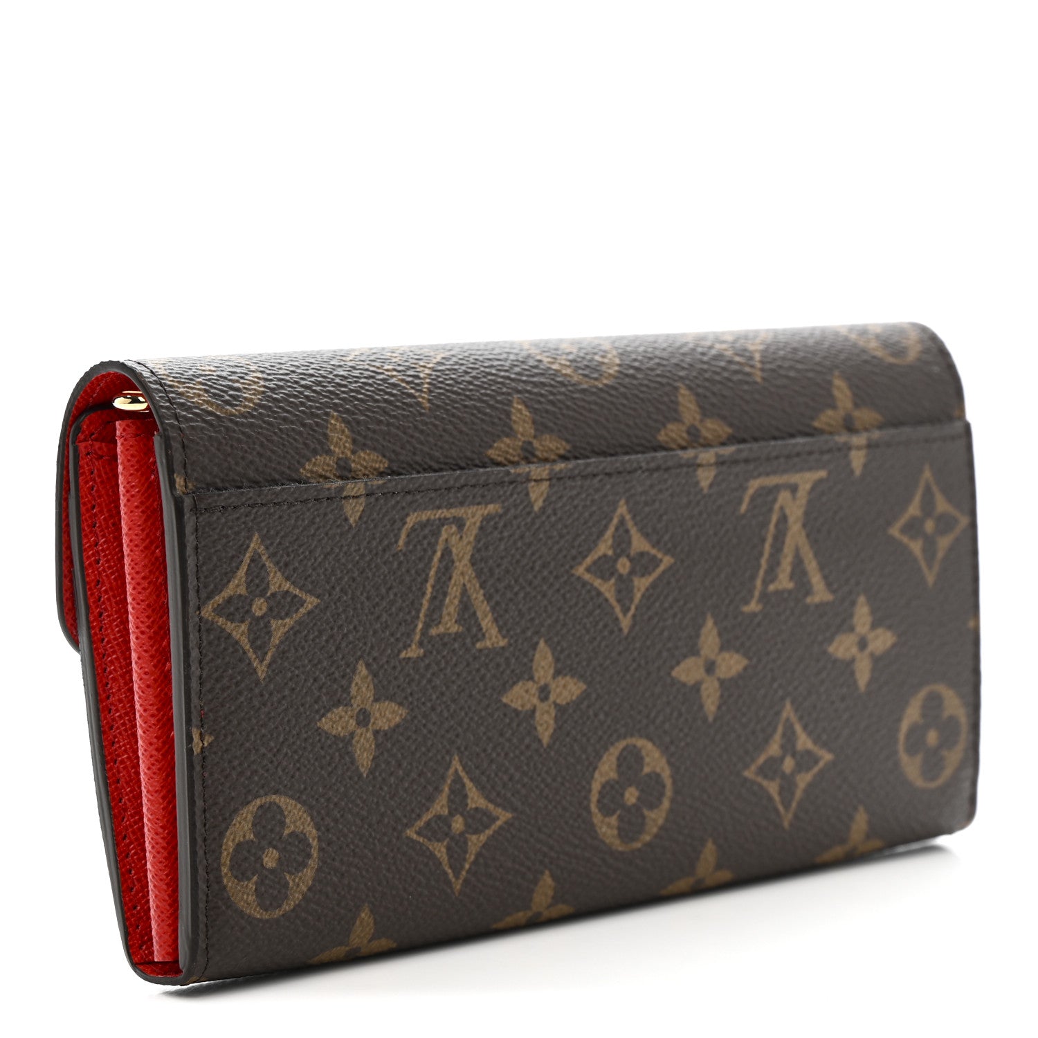 Monogram Sarah Wallet NM Coquelicot