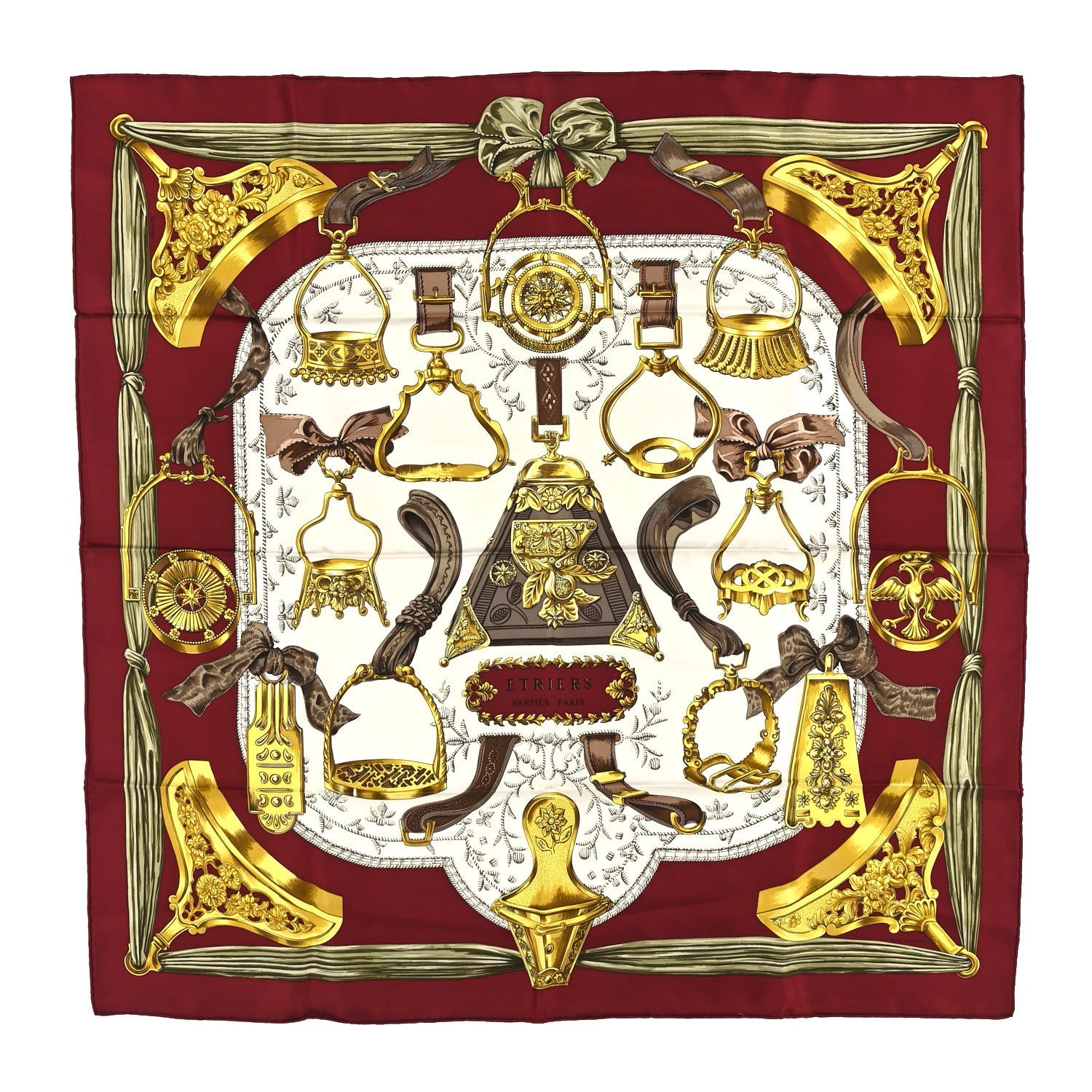 Silk Concours D Etriers Scarf 90