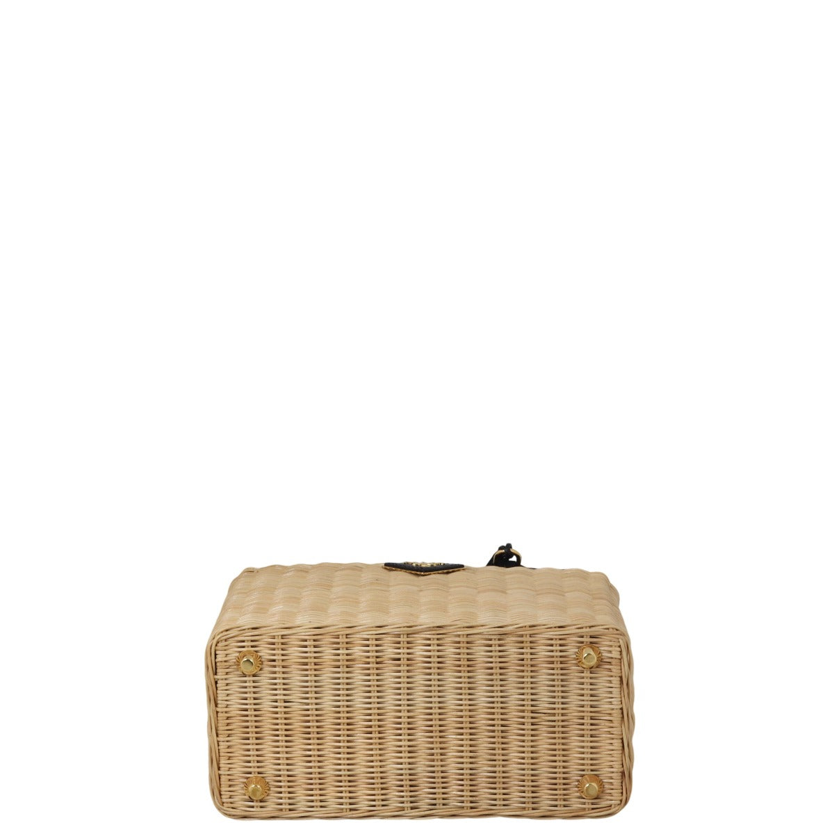 Prada Raffia Basket Tote