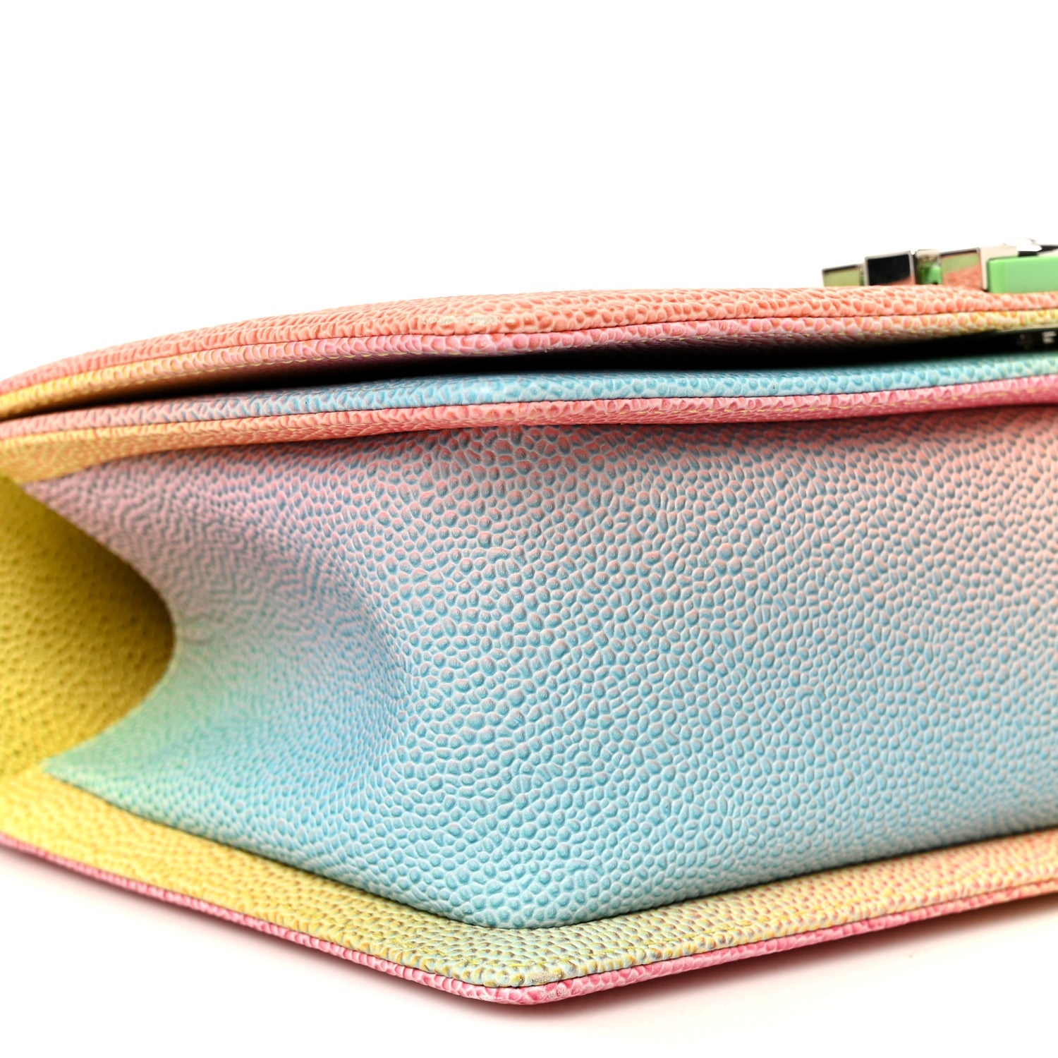 Caviar Quilted Medium Cuba Rainbow Boy Flap Multicolor