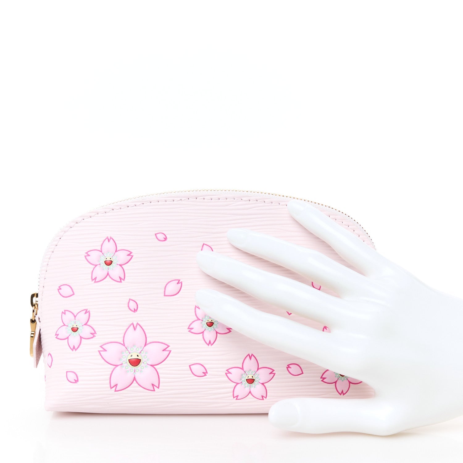 LV X TM Epi Cherry Blossom Cosmetic Pouch Pink