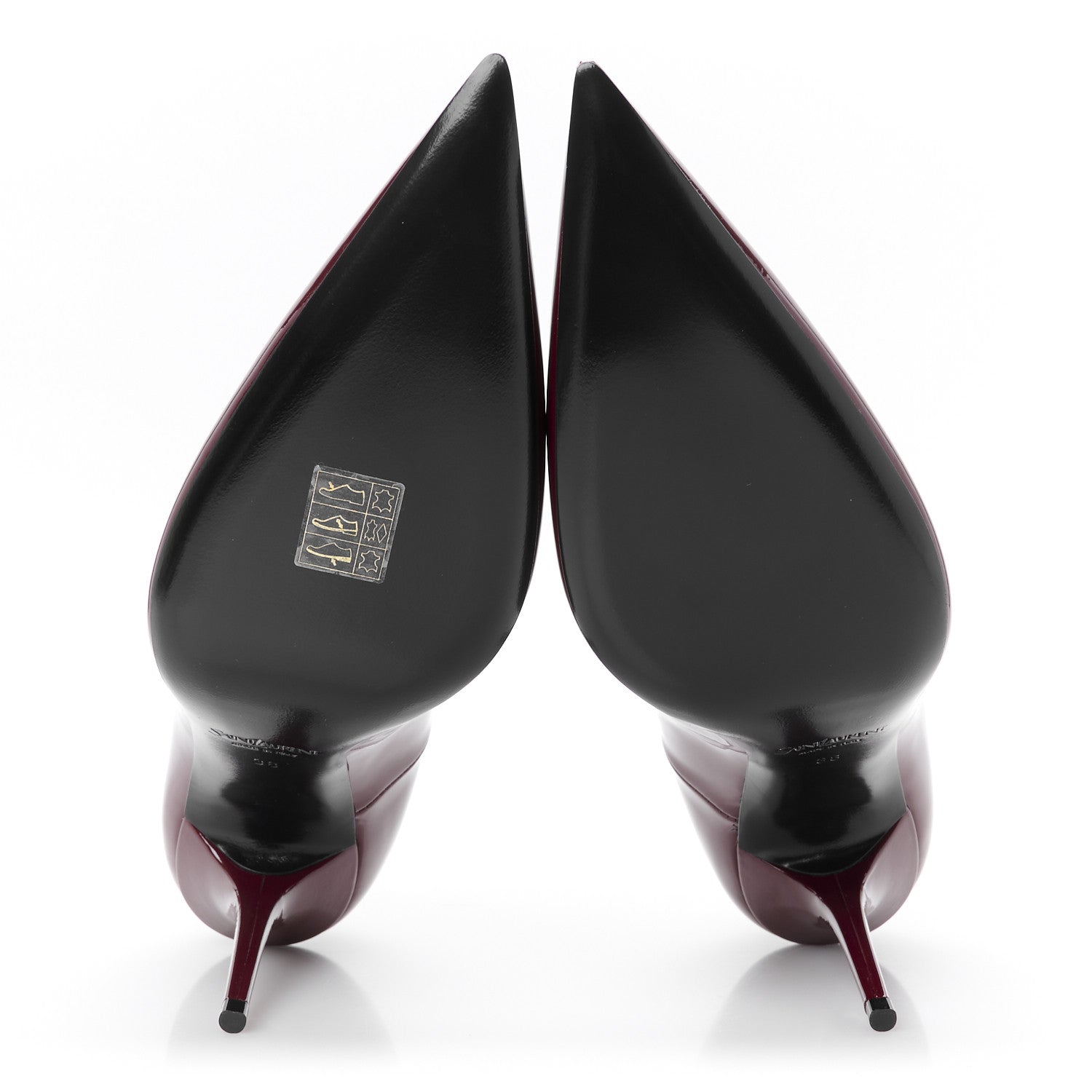 Vernice Seta Soft Norma 90 Pumps 38 Grenat