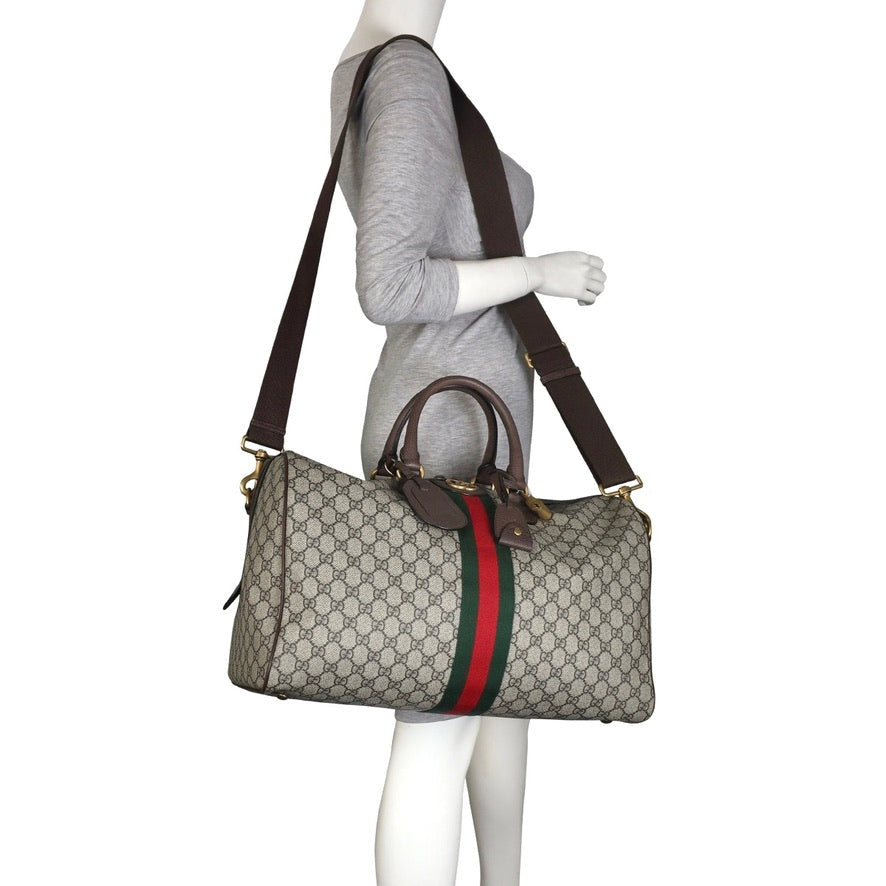 Gucci GG Supreme Ophidia Carry-On Duffle Medium